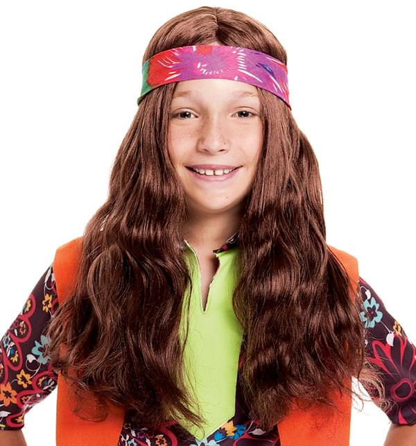 Long Hippie Child Costume Wig