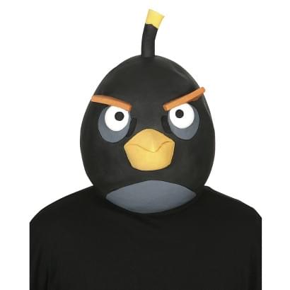 Angry Birds Black Latex Costume Mask