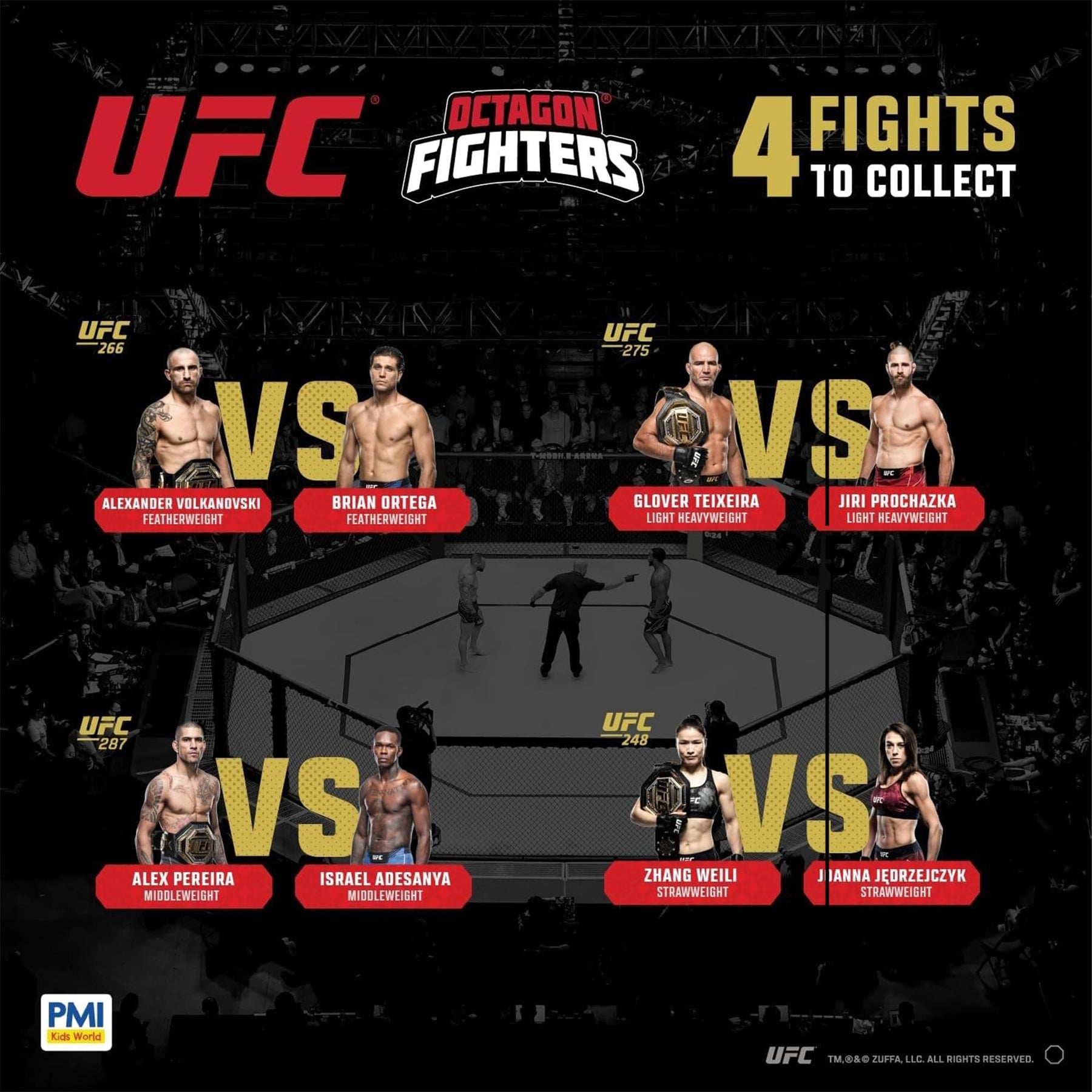 UFC Collectible Fights Minifigure 8-Pack Deluxe Box Set
