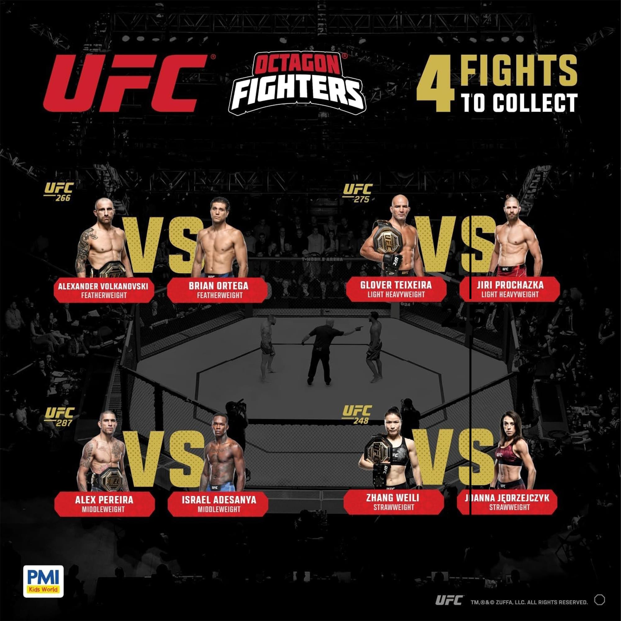 UFC Collectible Fights Minifigure 8-Pack Deluxe Box Set