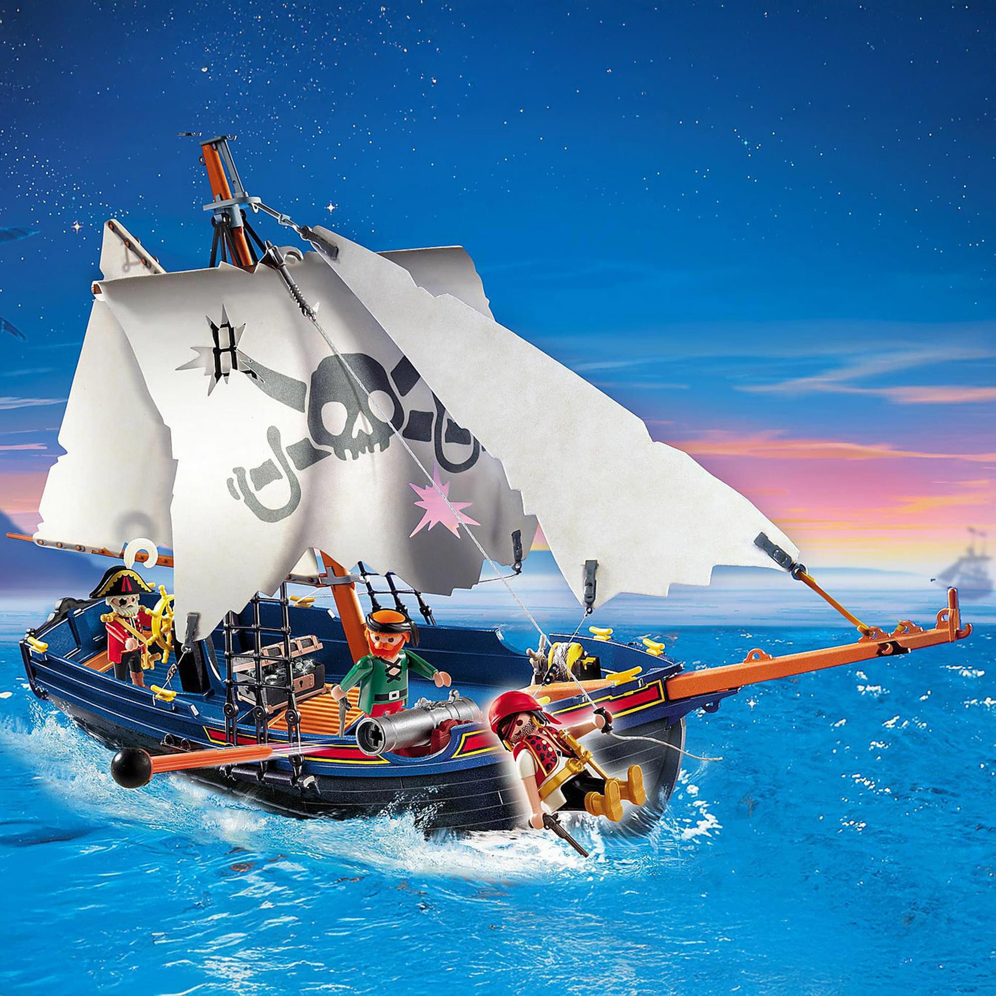 Playmobil 5810 Pirate Ship 84 Piece Building Set