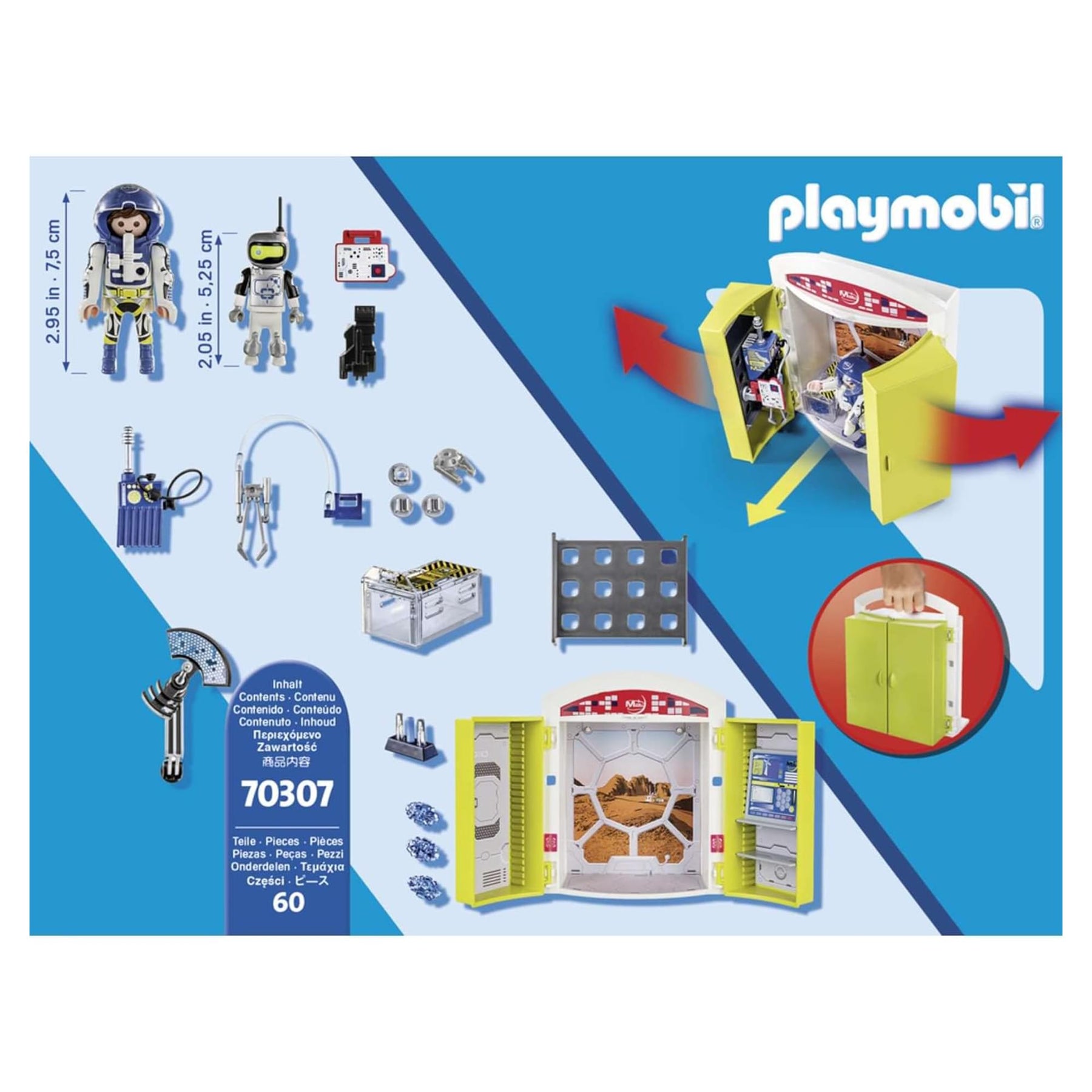 Playmobil #70307 Mars Mission Space 60 Piece Building Set