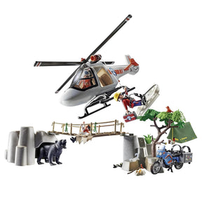 Playmobil 70663 Canyon Copter Rescue Building Set