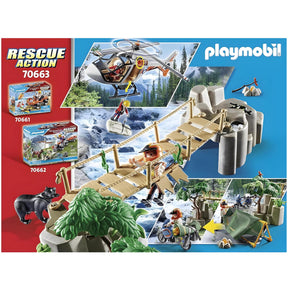 Playmobil 70663 Canyon Copter Rescue Building Set