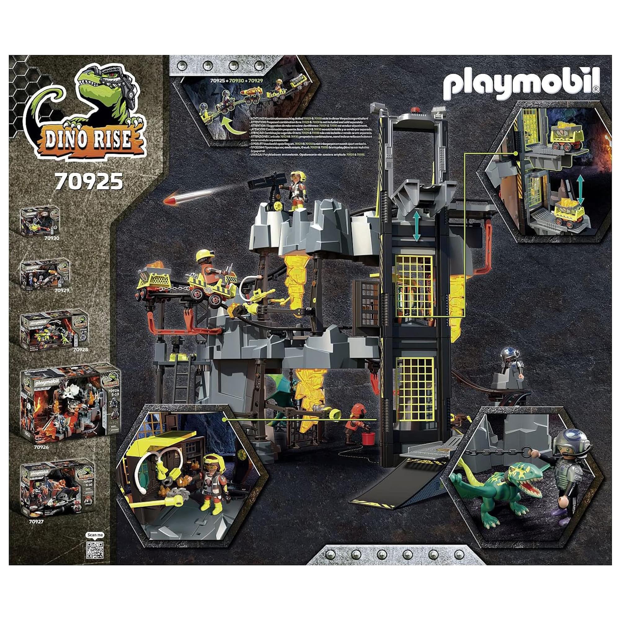 Playmobil #70925 Dino Rise Dino Mine 386 Piece Building Set