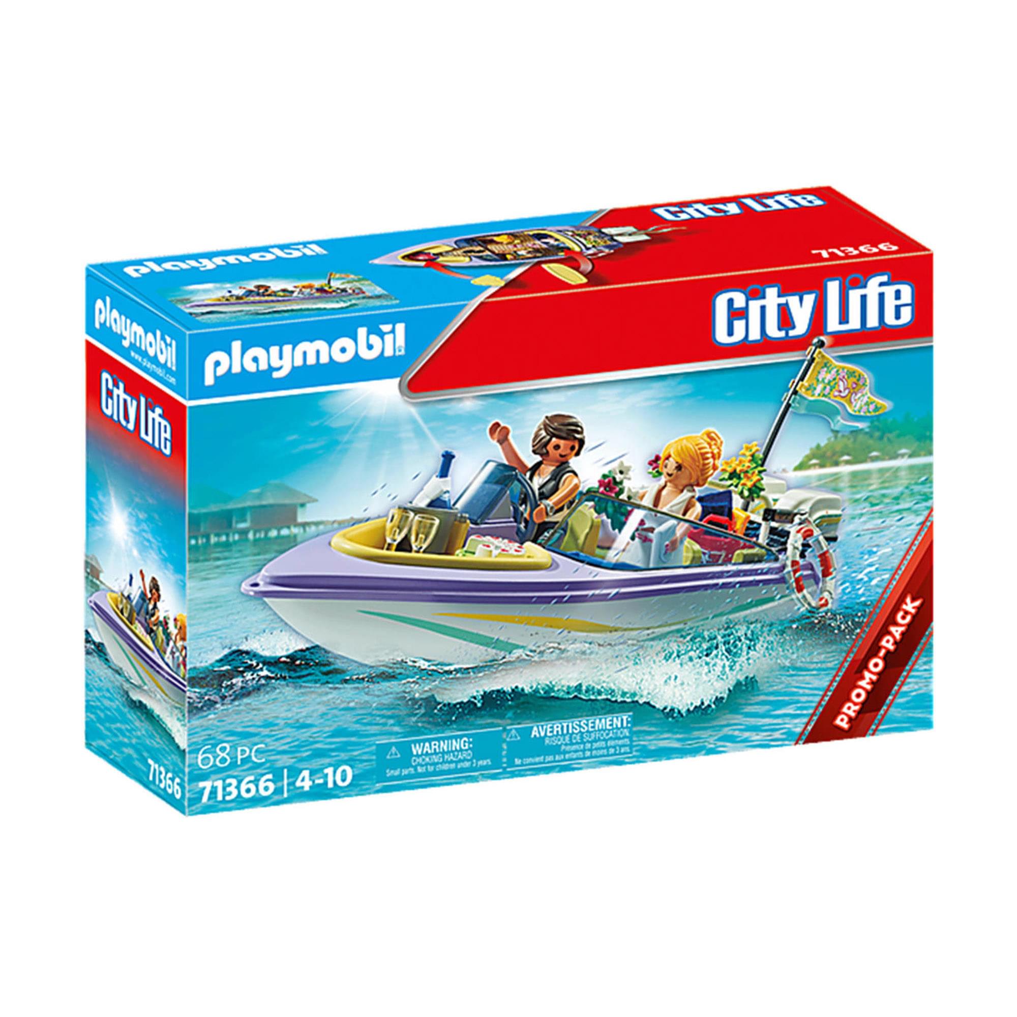 Playmobil 71366 Honeymoon Speedboat Trip 68 Piece Building Set