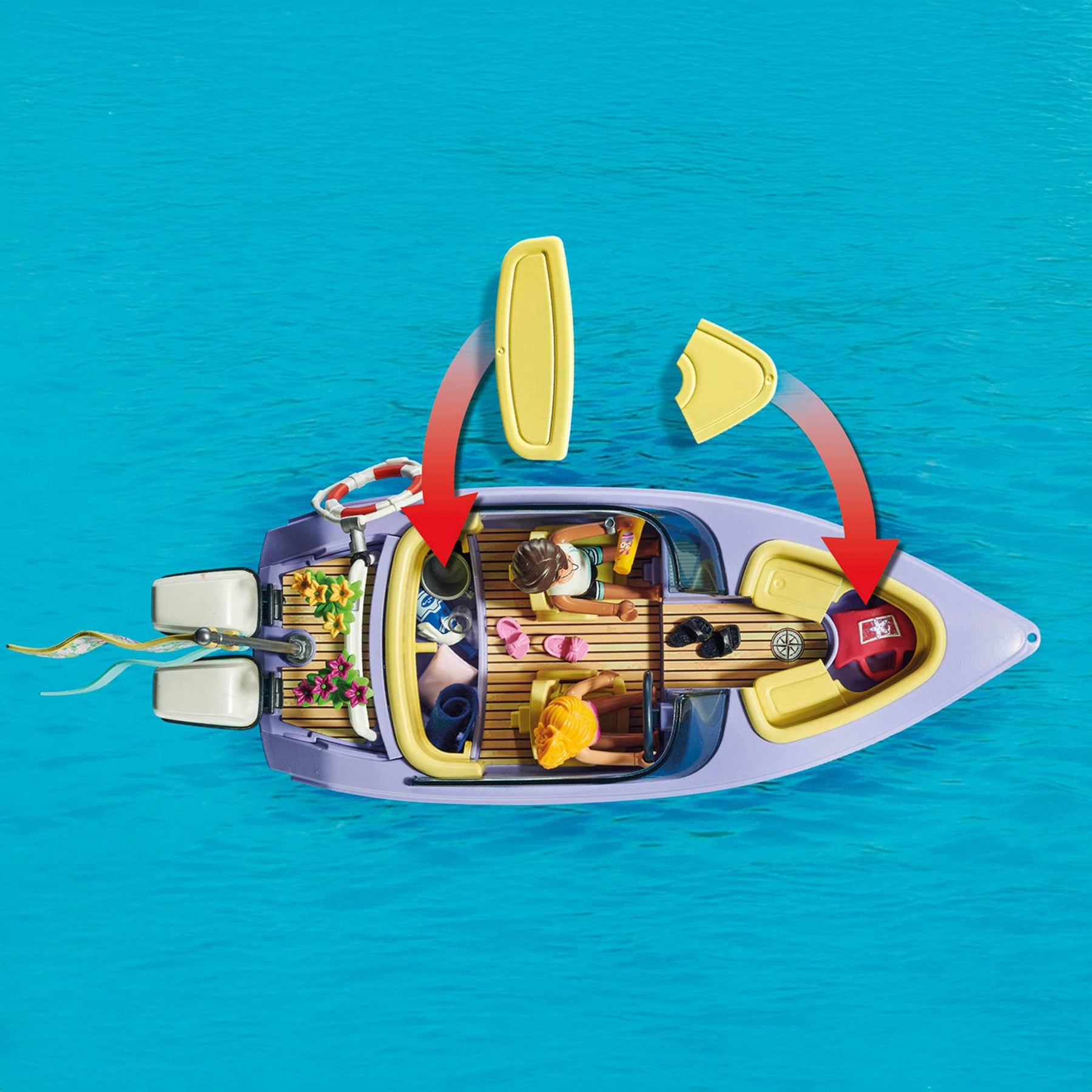 Playmobil 71366 Honeymoon Speedboat Trip 68 Piece Building Set