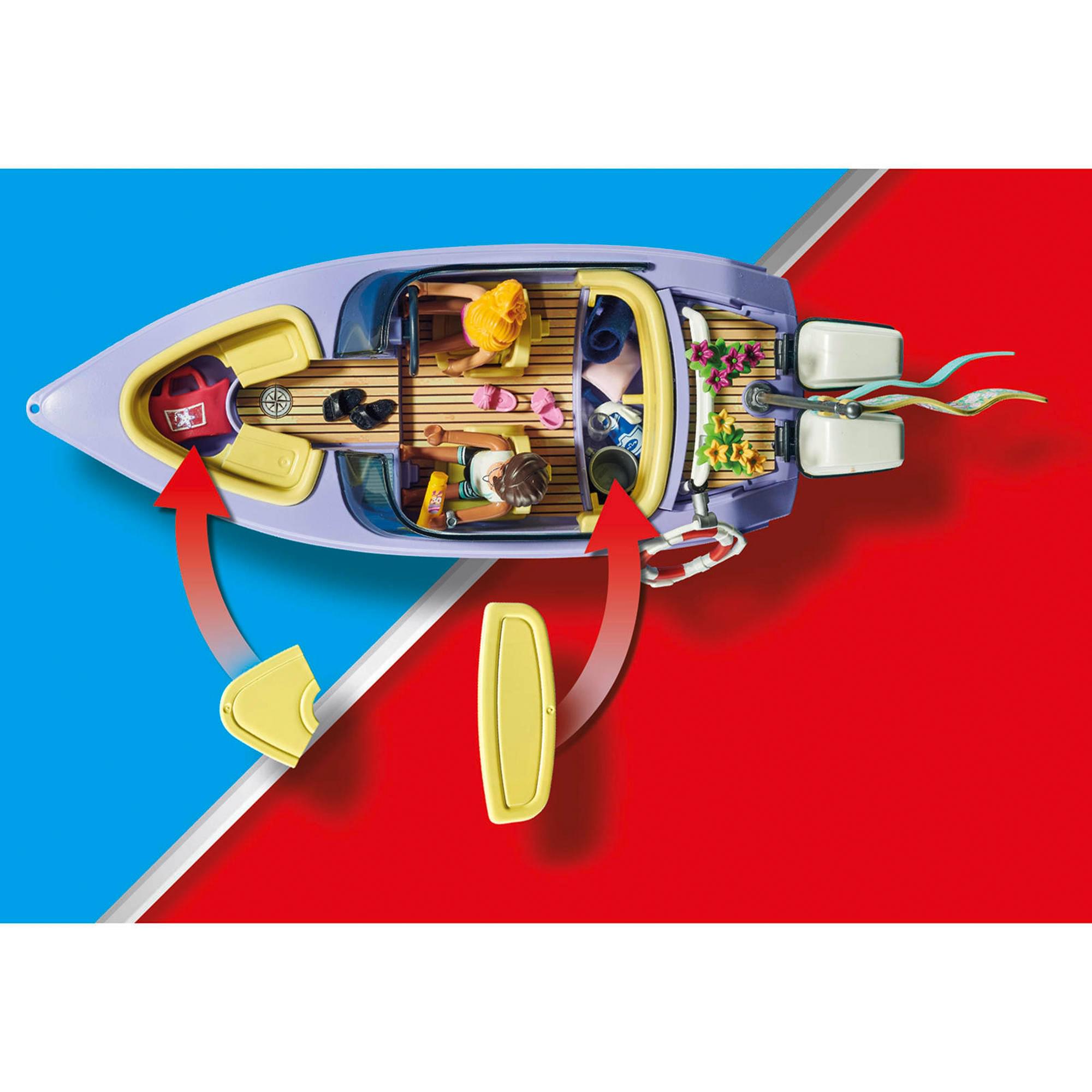 Playmobil 71366 Honeymoon Speedboat Trip 68 Piece Building Set