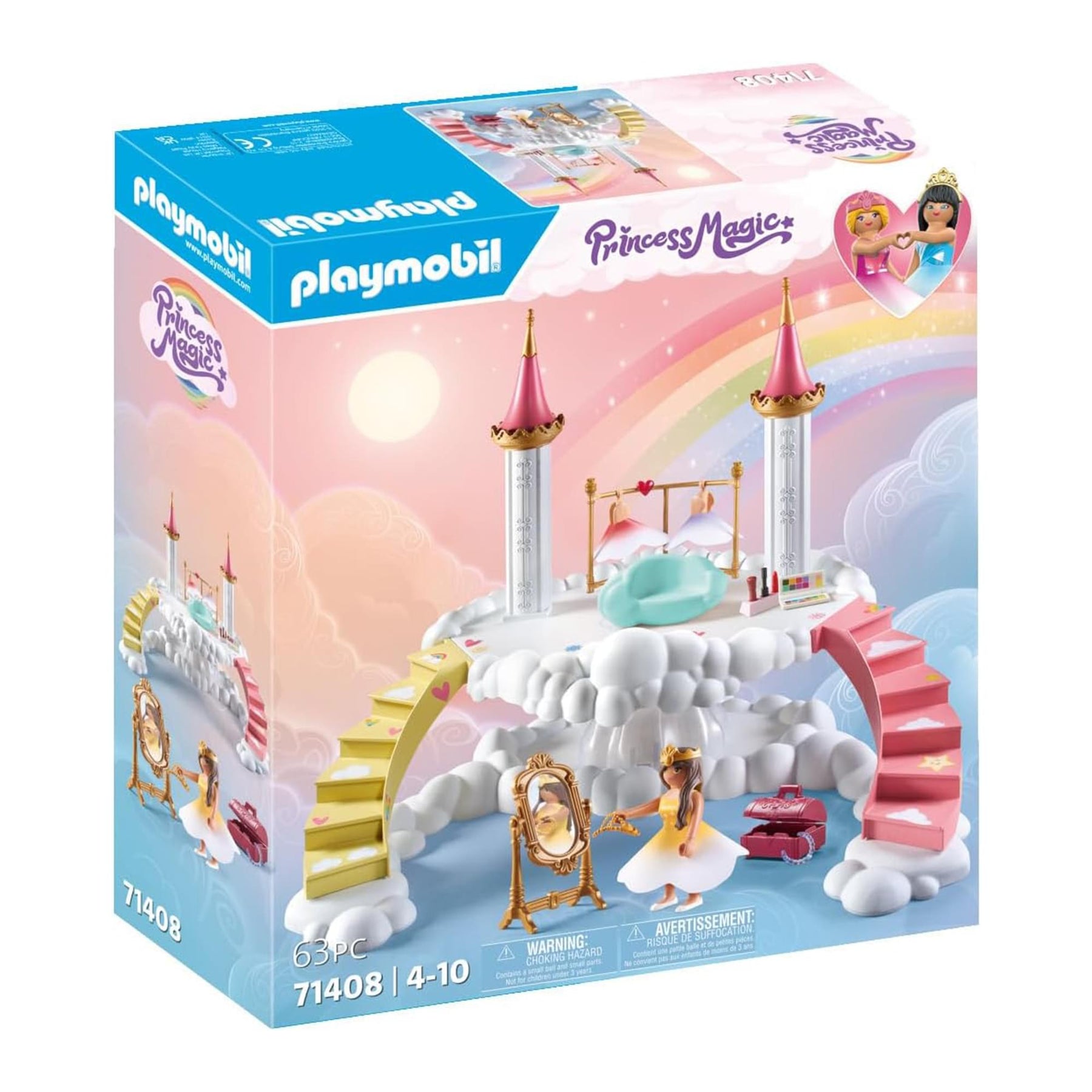 Playmobil 71408 Princess Magic Royal Clouds Wardrobe 63-Piece Building Set