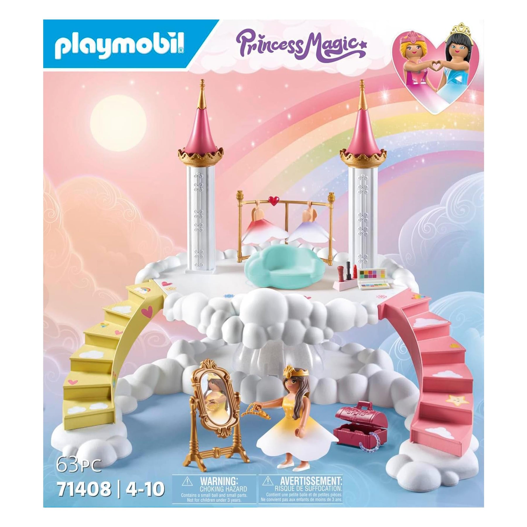 Playmobil 71408 Princess Magic Royal Clouds Wardrobe 63-Piece Building Set