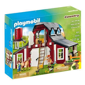 Playmobil 9315 Barn with Silo Building Set