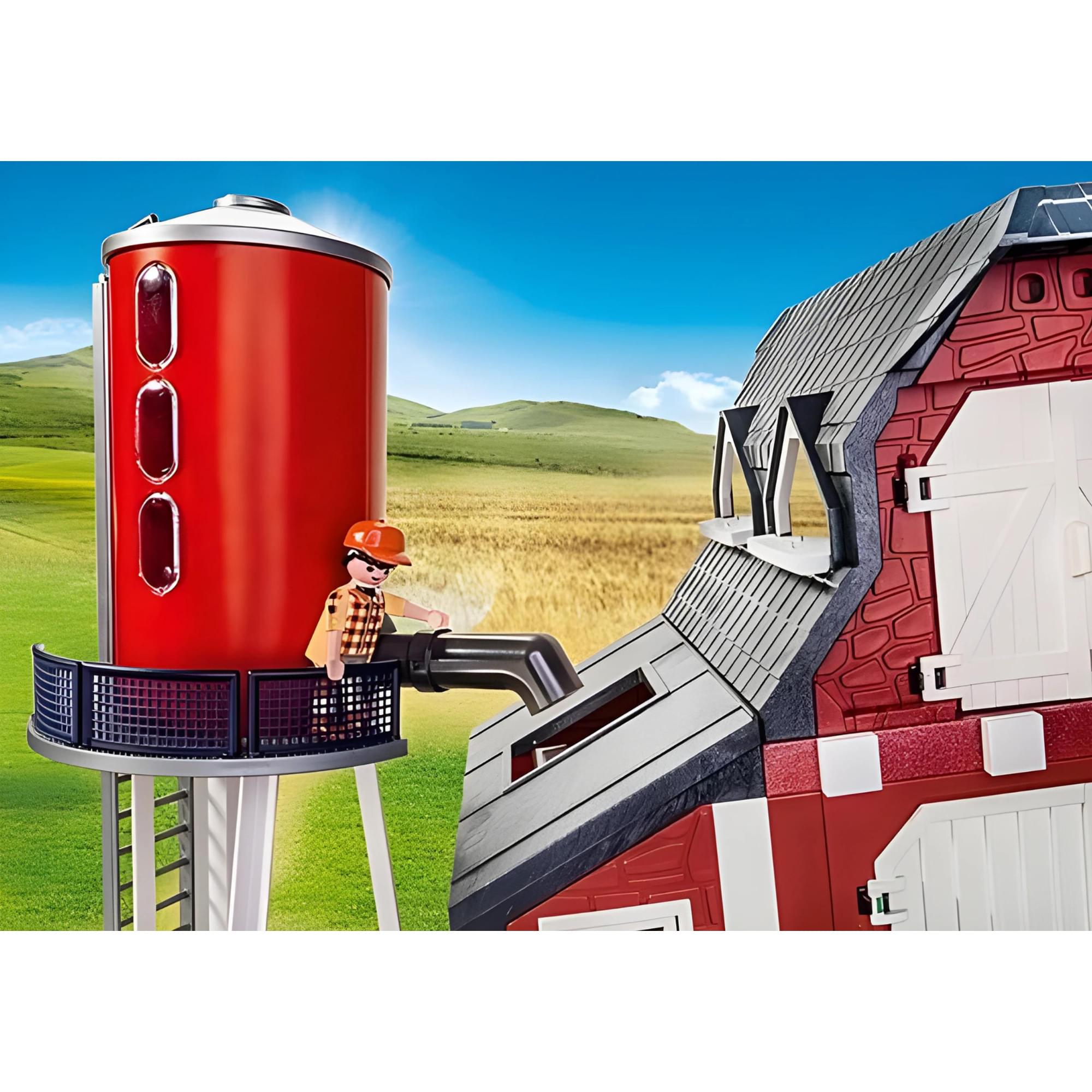 Playmobil 9315 Barn with Silo Building Set