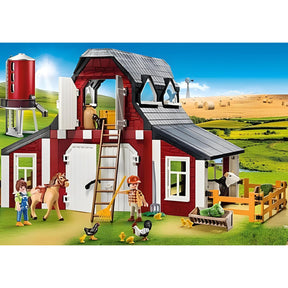Playmobil 9315 Barn with Silo Building Set
