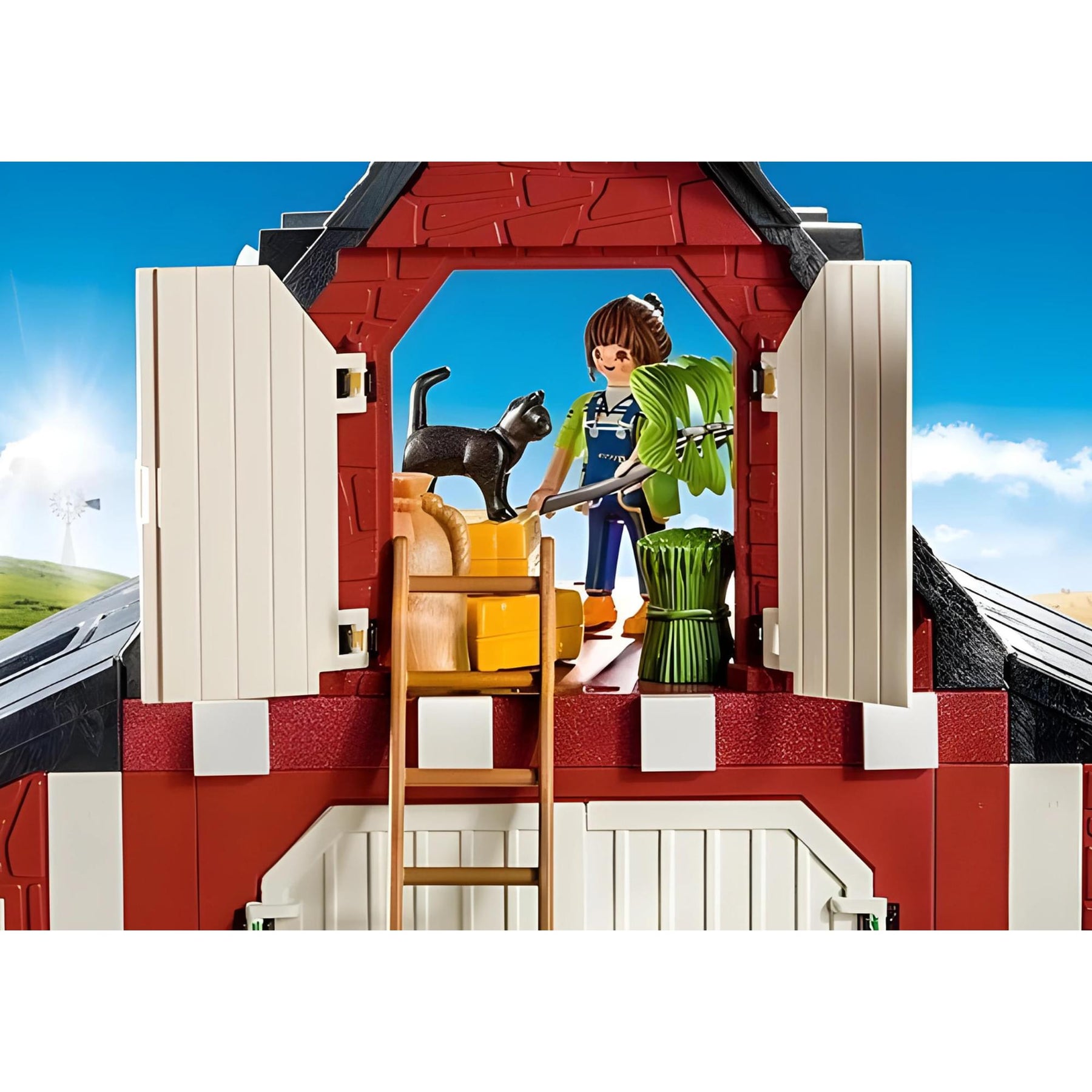 Playmobil 9315 Barn with Silo Building Set