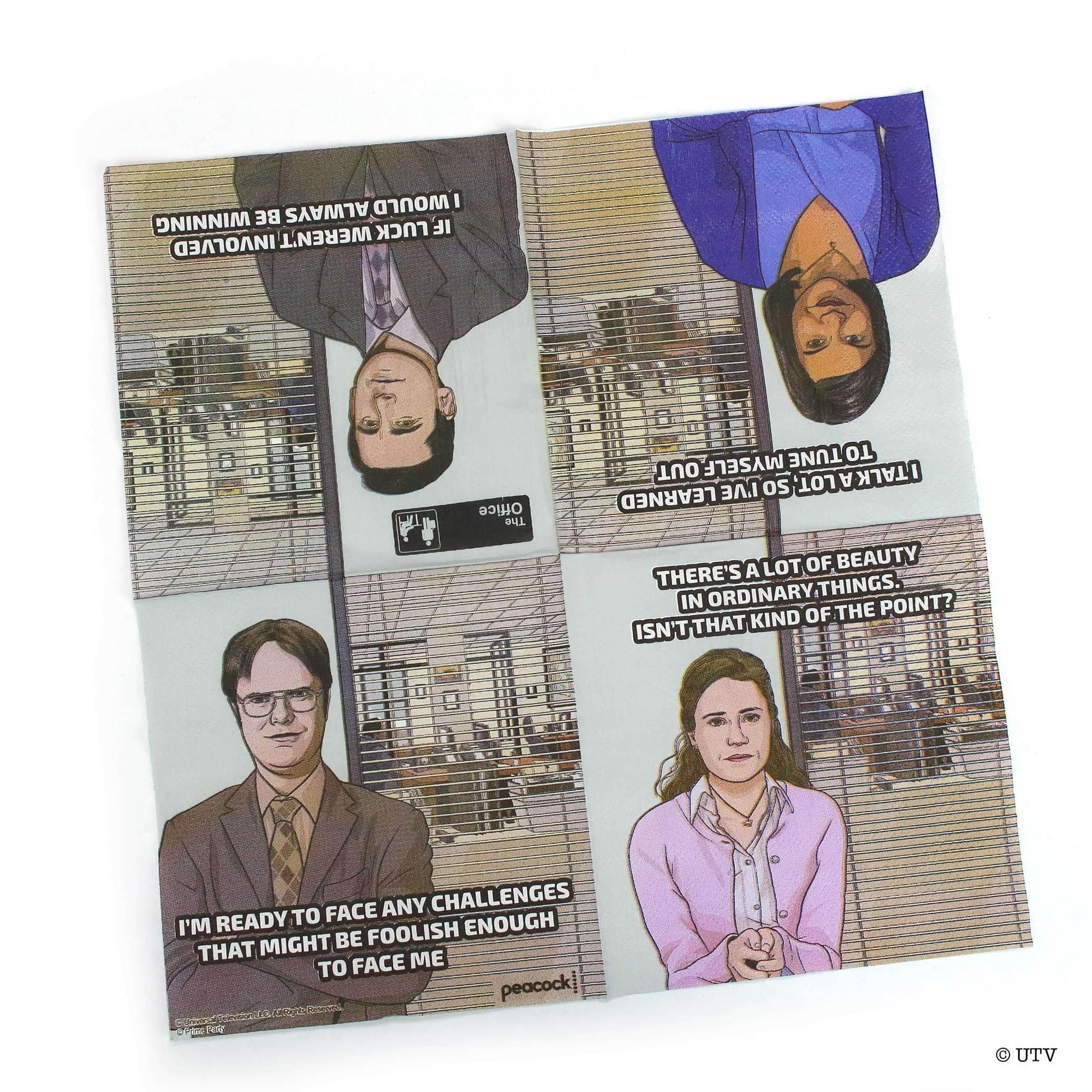 The Office Dunder Mifflin Beverage Napkins | 16 Pack