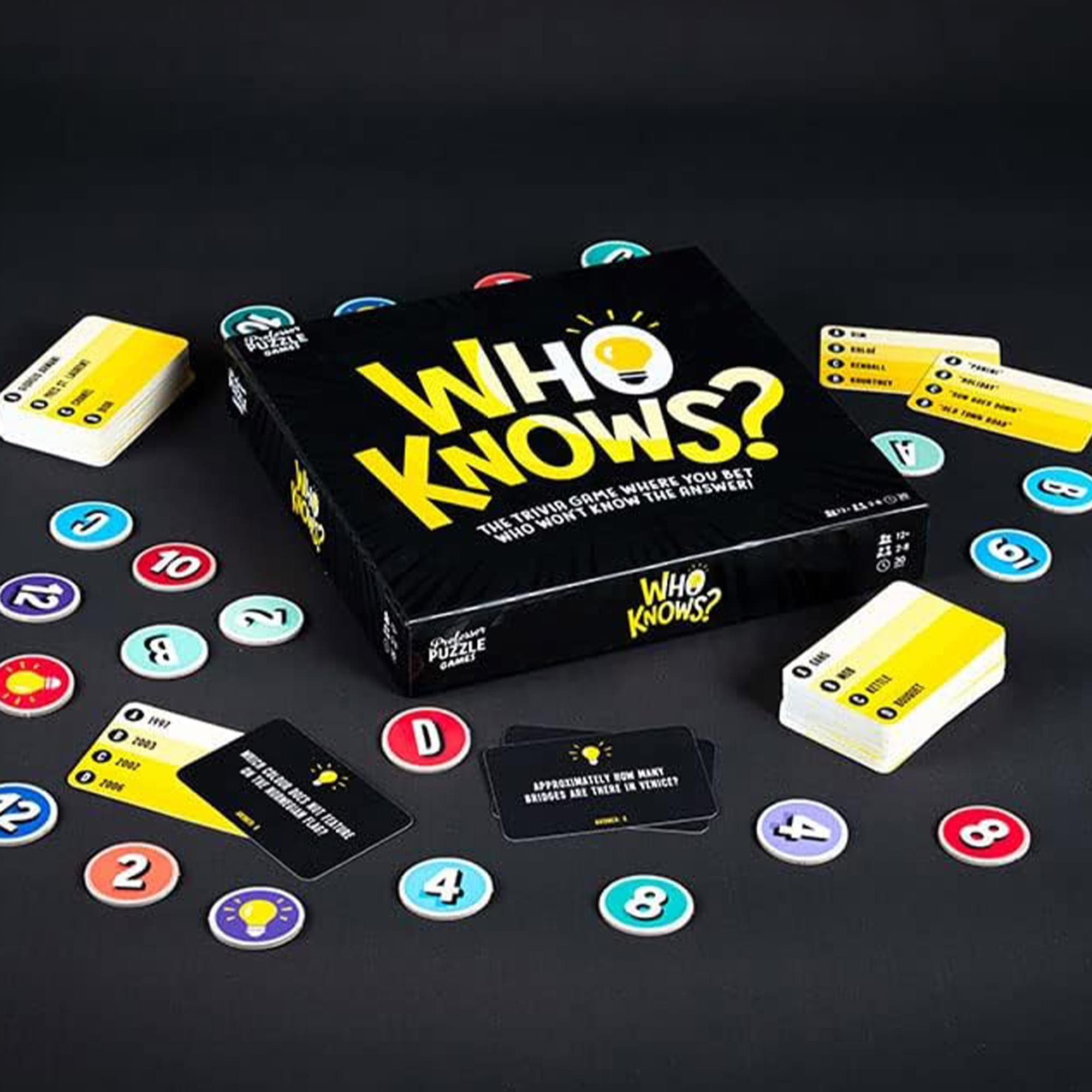 Who Knows? Trivia Game | 2-8 Players