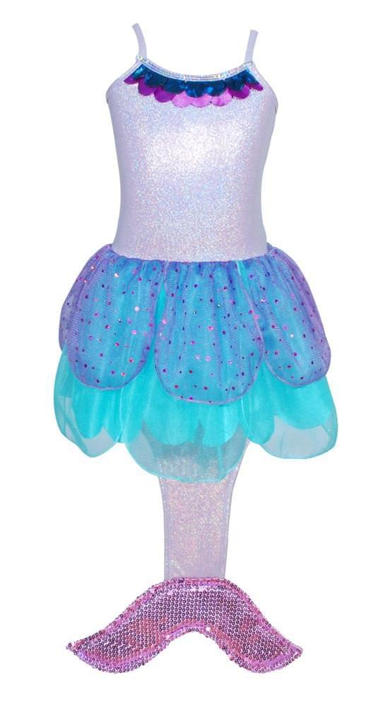 Girl's Costume Summer Lilac Mermaid Dress