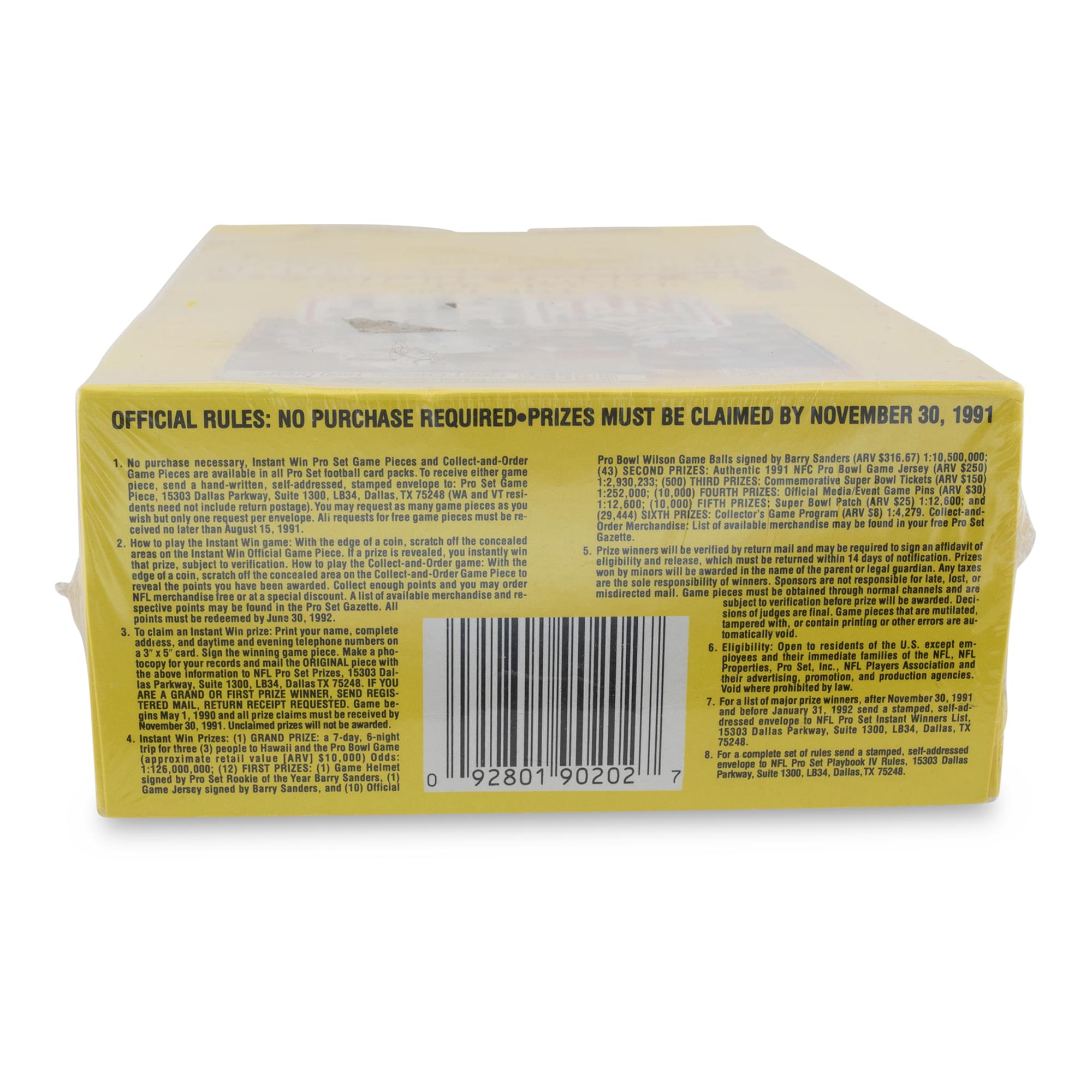 NFL 1990 Pro Set Series 2 Sealed Box | 36 Packs