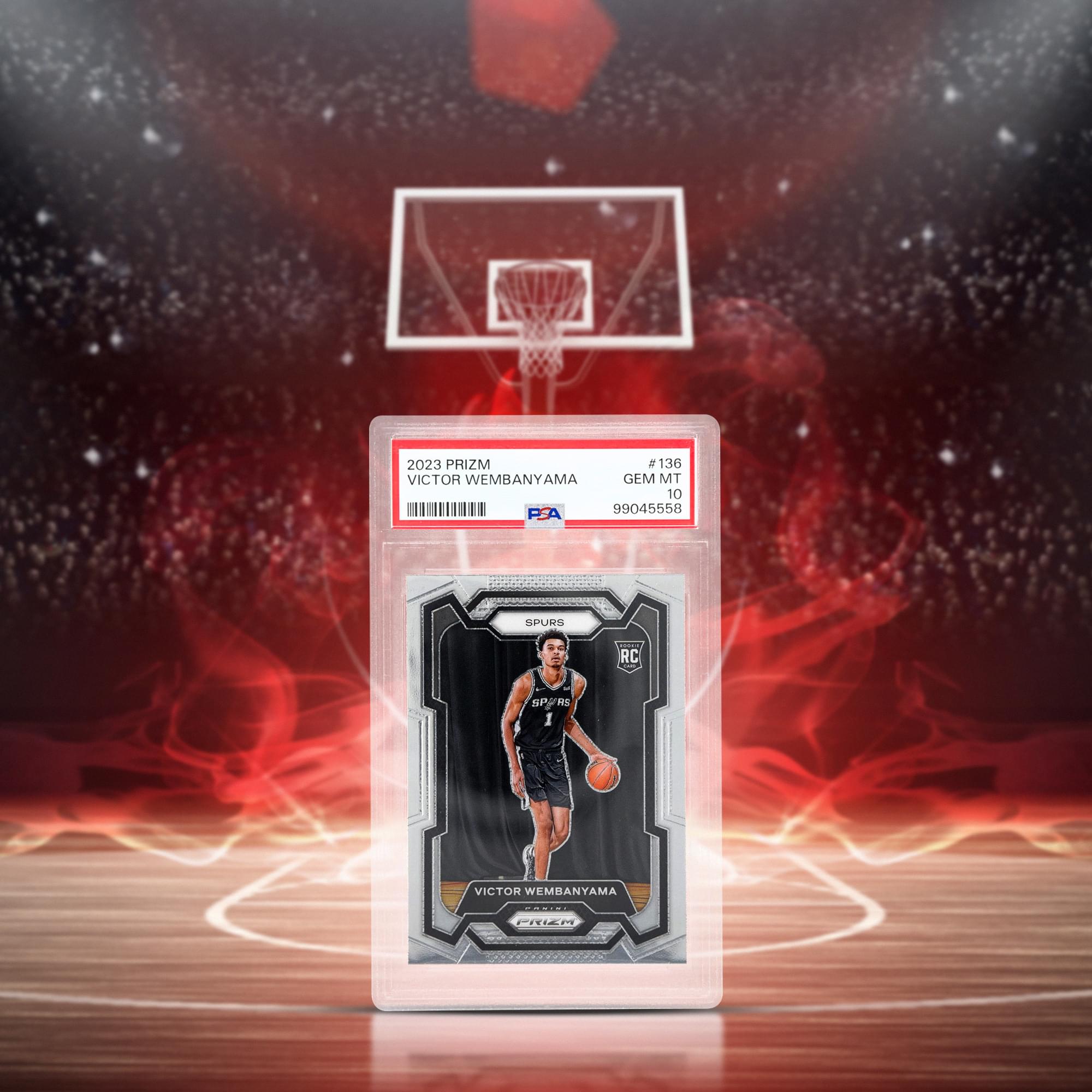 2023 Panini Prizm NBA Victor Wembanyama #136 Rookie Card PSA 10