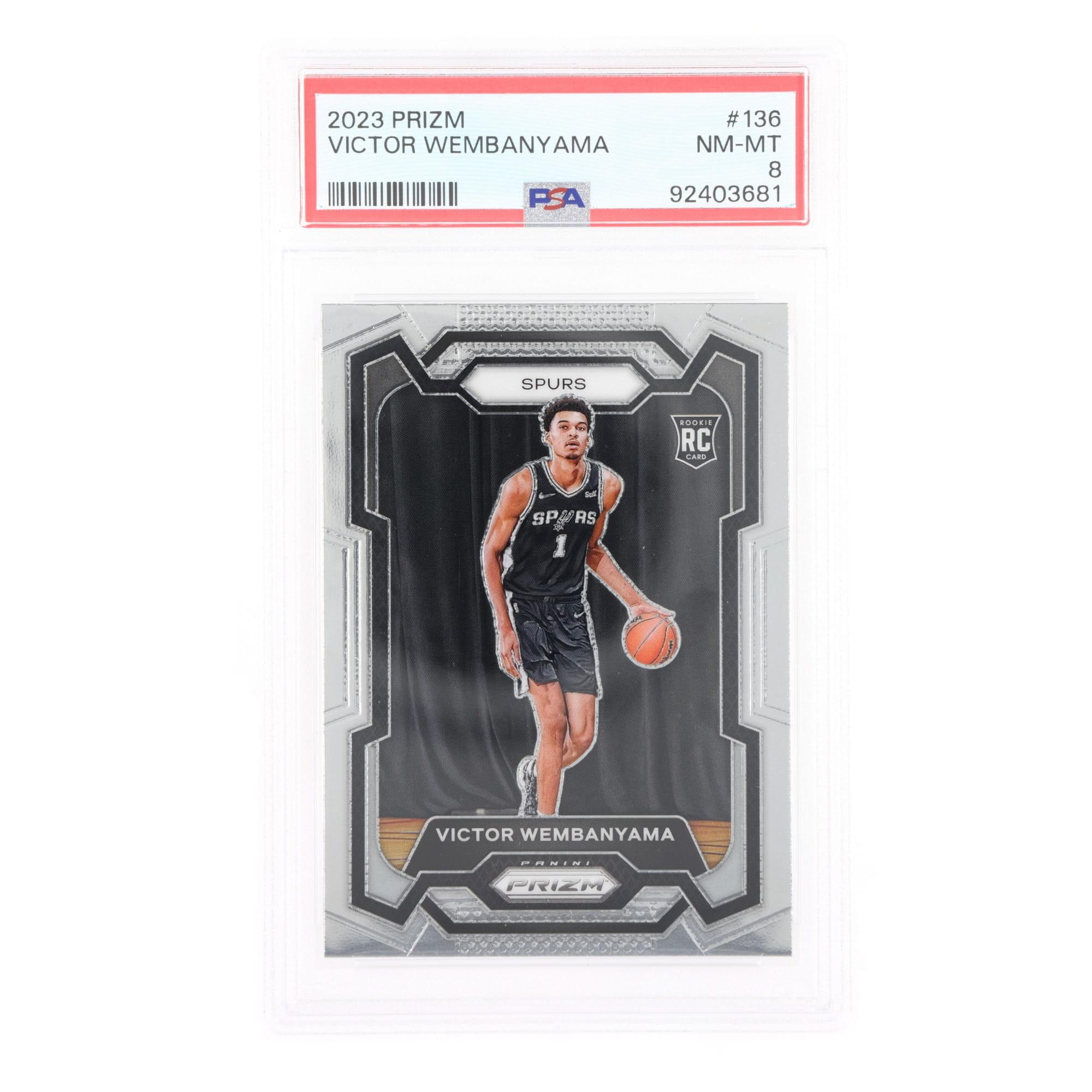 2023 Panini Prizm NBA Victor Wembanyama #136 Rookie Card PSA 8