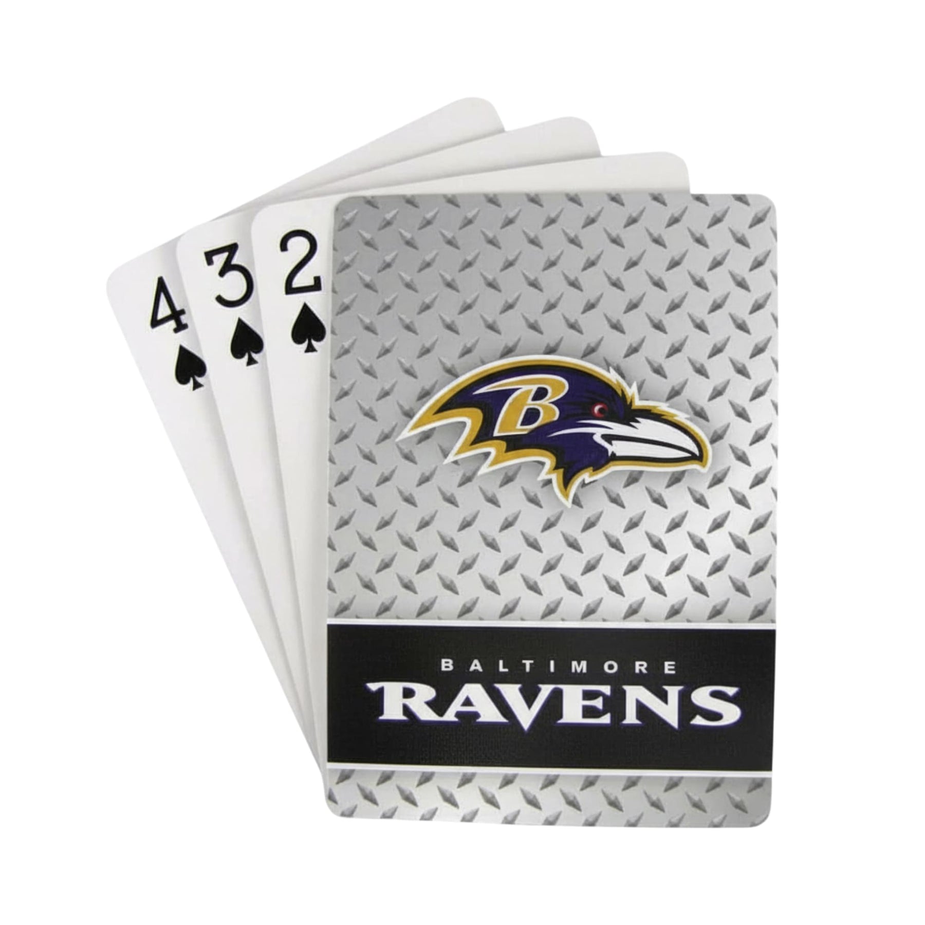 Baltimore Ravens NFL Diamond Plate Playing Cards