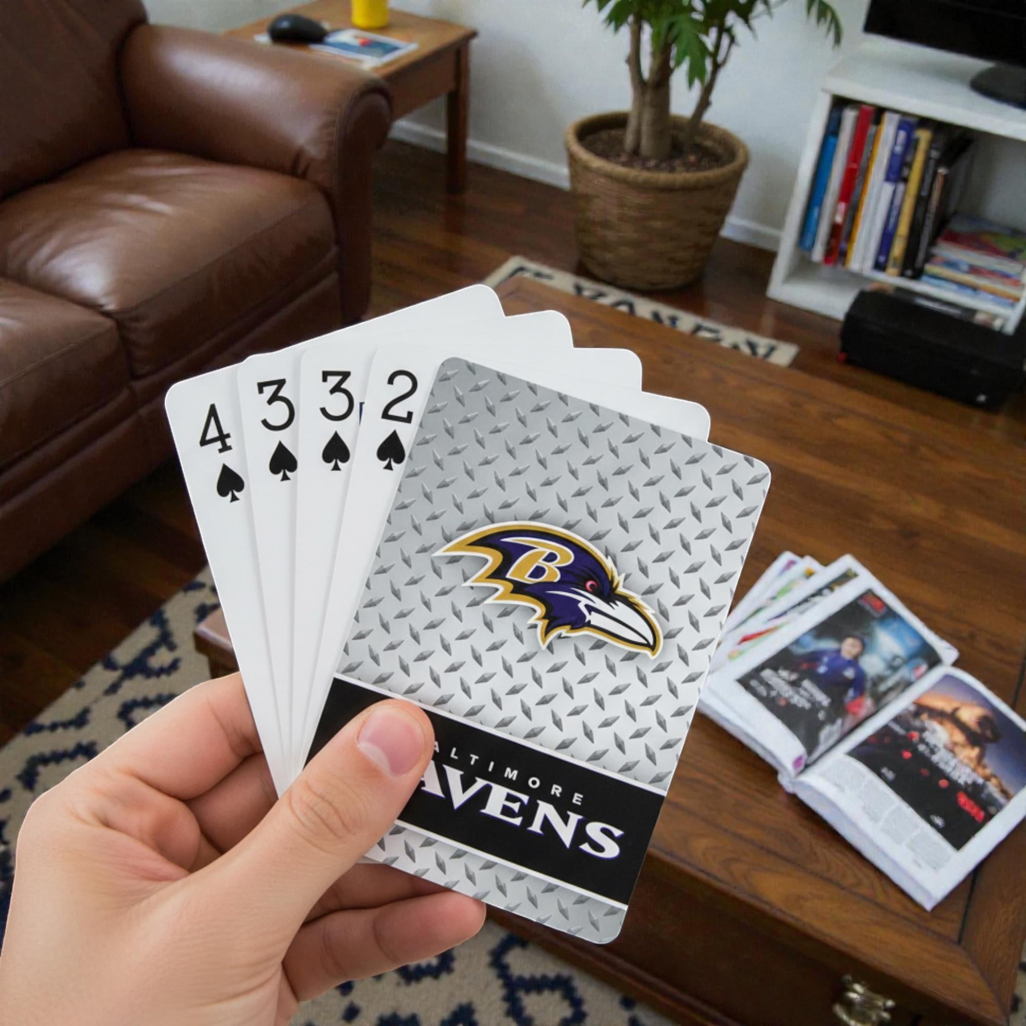 Baltimore Ravens NFL Diamond Plate Playing Cards