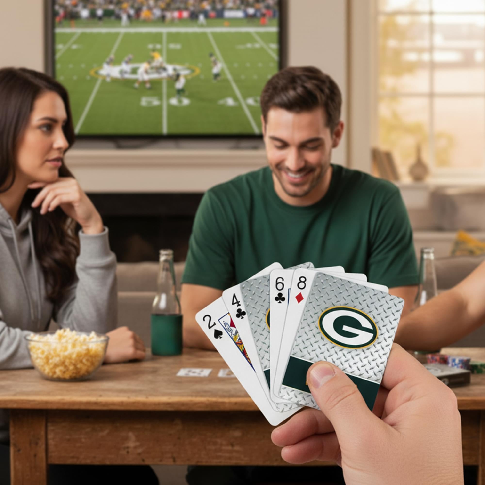 Green Bay Packers NFL Diamond Plate Playing Cards