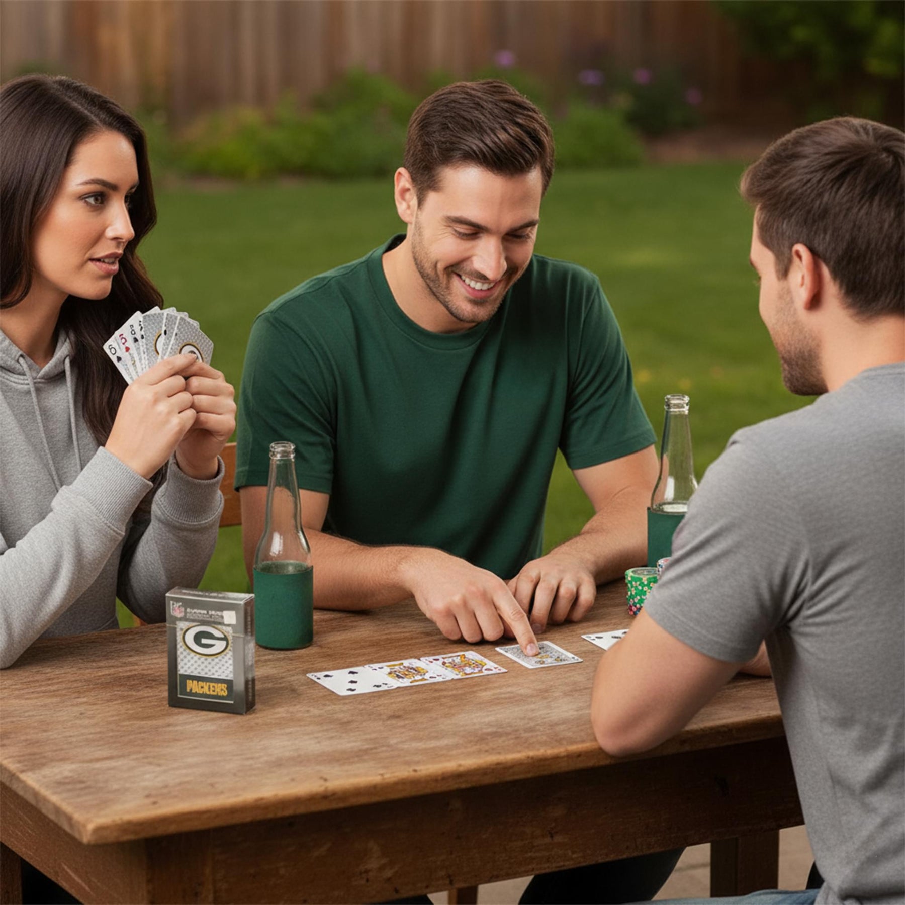 Green Bay Packers NFL Diamond Plate Playing Cards