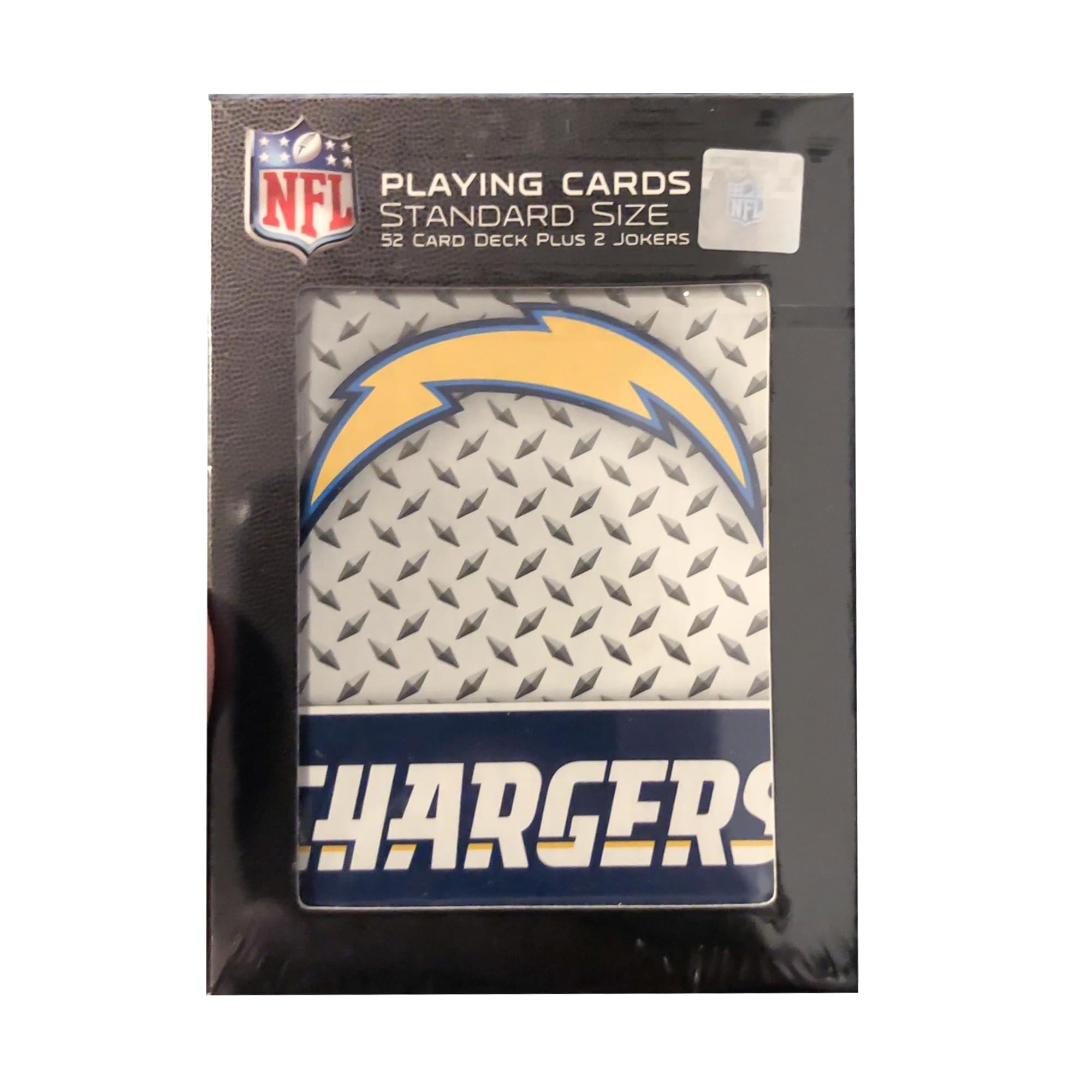 Los Angeles Chargers NFL Diamond Plate Playing Cards