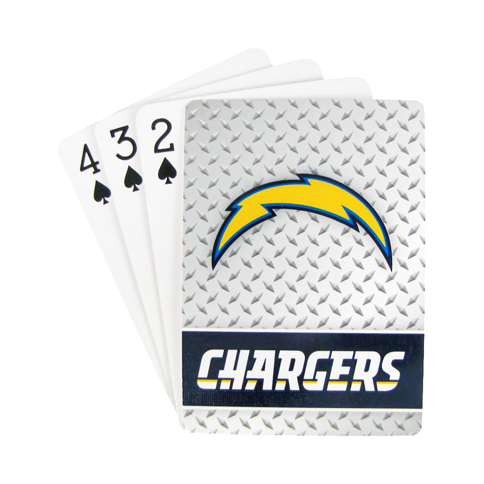 Los Angeles Chargers NFL Diamond Plate Playing Cards