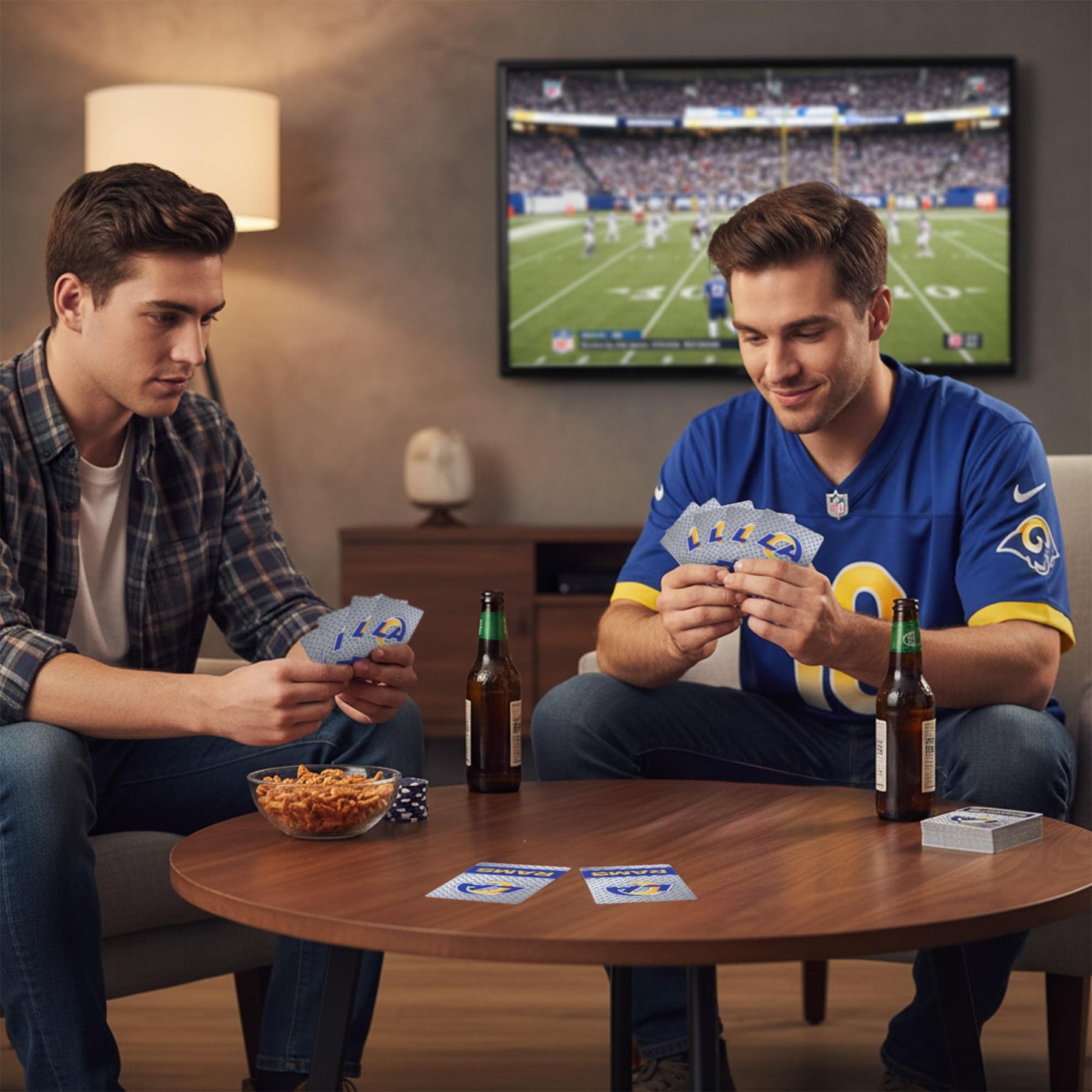 Los Angeles Rams NFL Diamond Plate Playing Cards