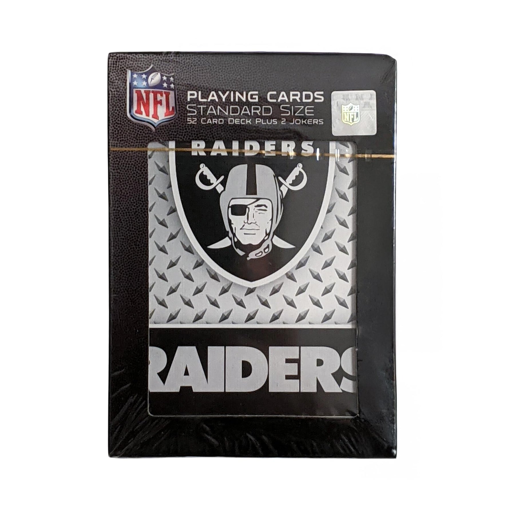 Las Vegas Raiders NFL Diamond Plate Playing Cards