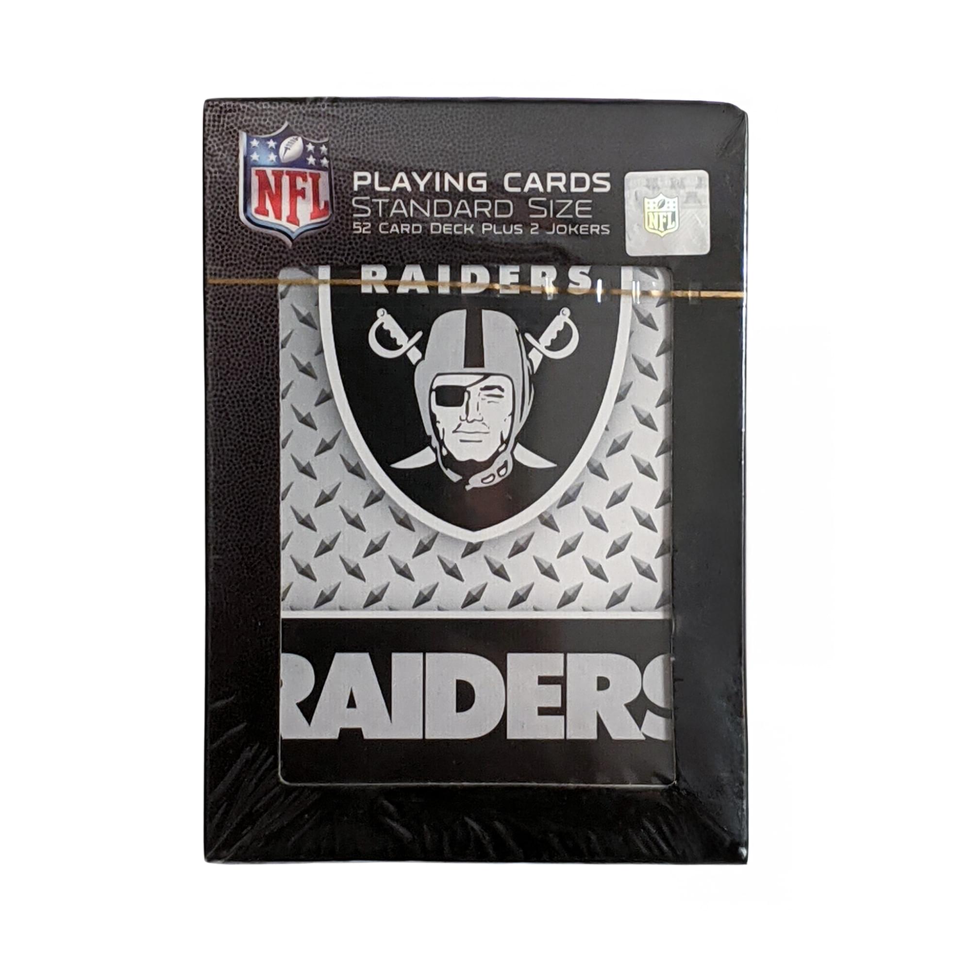 Las Vegas Raiders NFL Diamond Plate Playing Cards