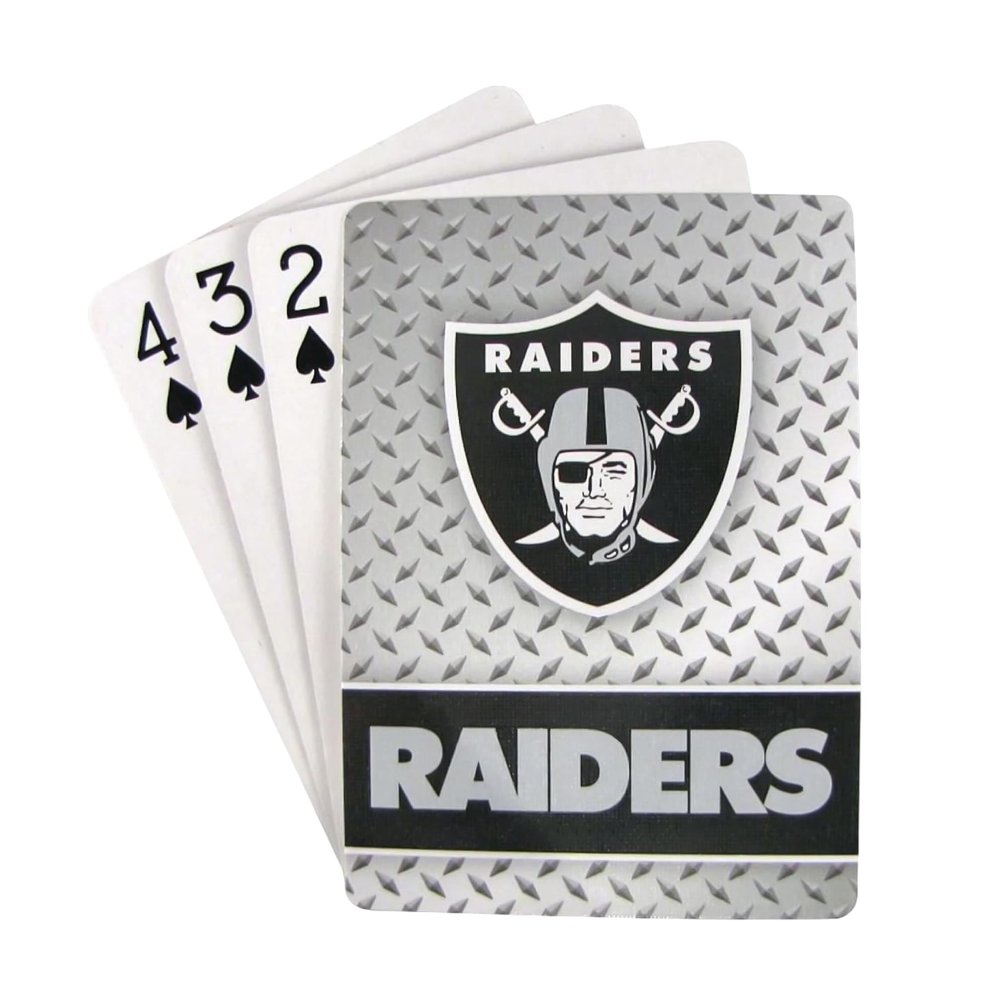 Las Vegas Raiders NFL Diamond Plate Playing Cards