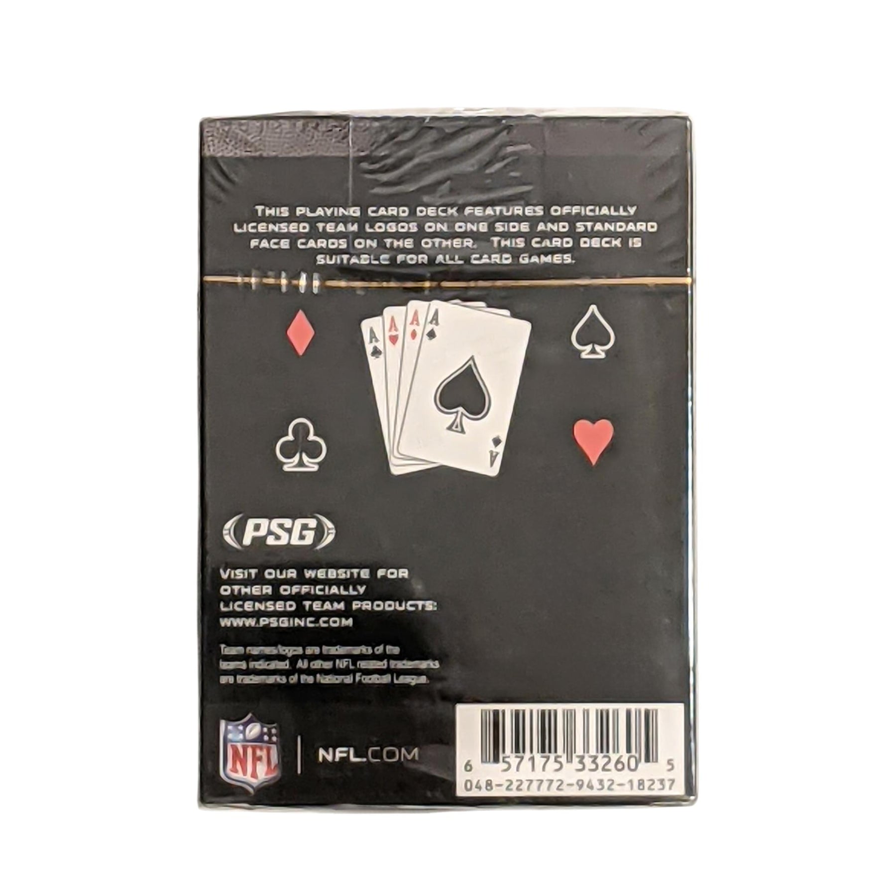 Las Vegas Raiders NFL Diamond Plate Playing Cards