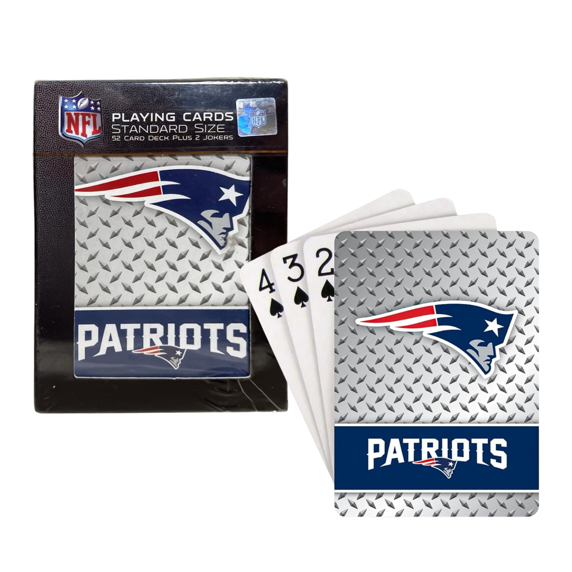 New England Patriots NFL Diamond Plate Playing Cards