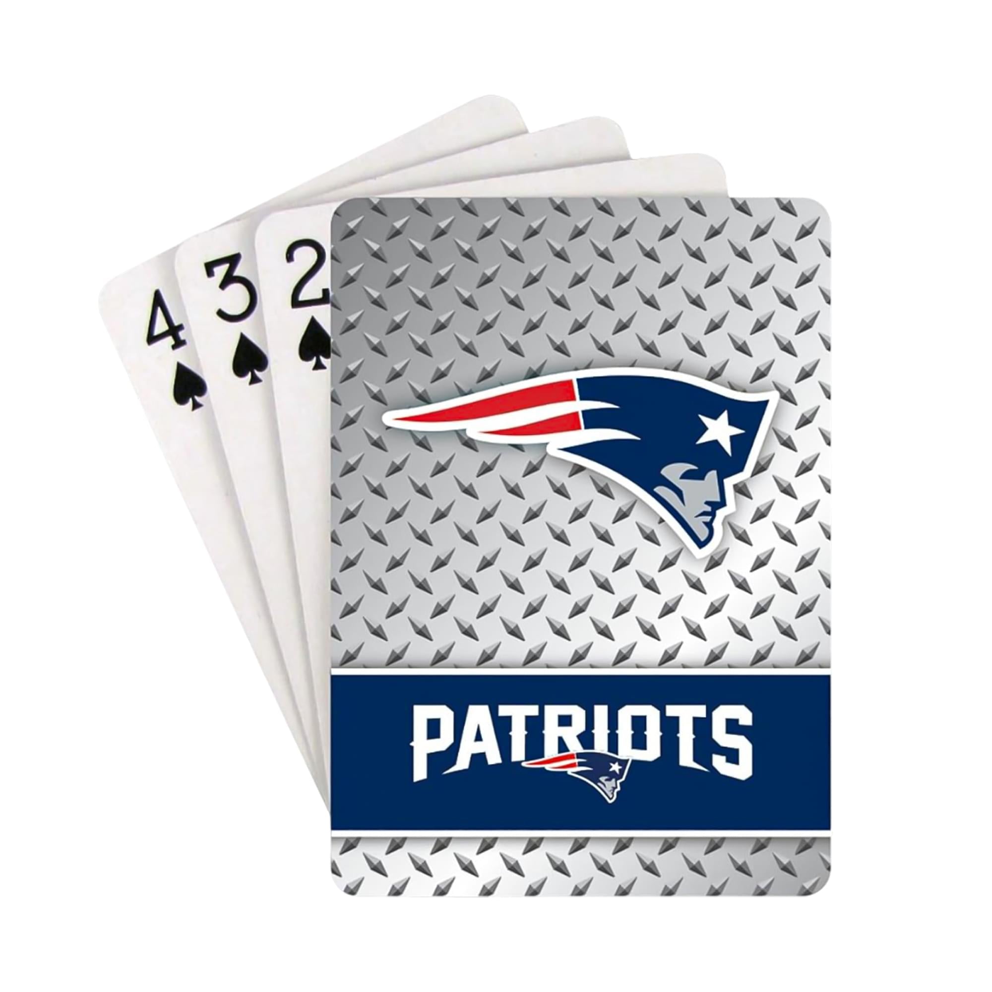 New England Patriots NFL Diamond Plate Playing Cards