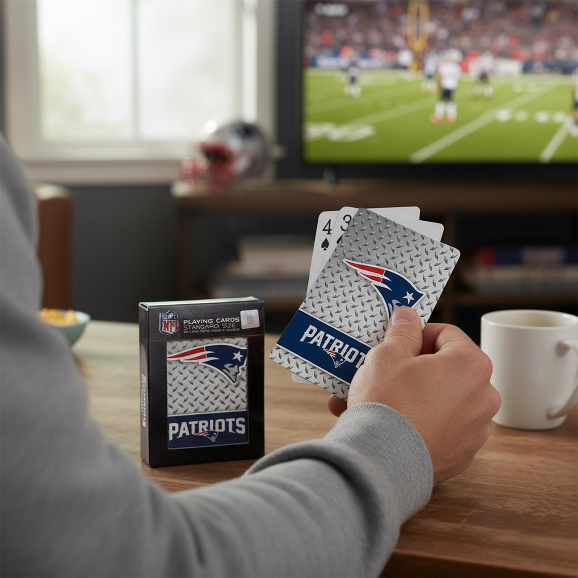 New England Patriots NFL Diamond Plate Playing Cards