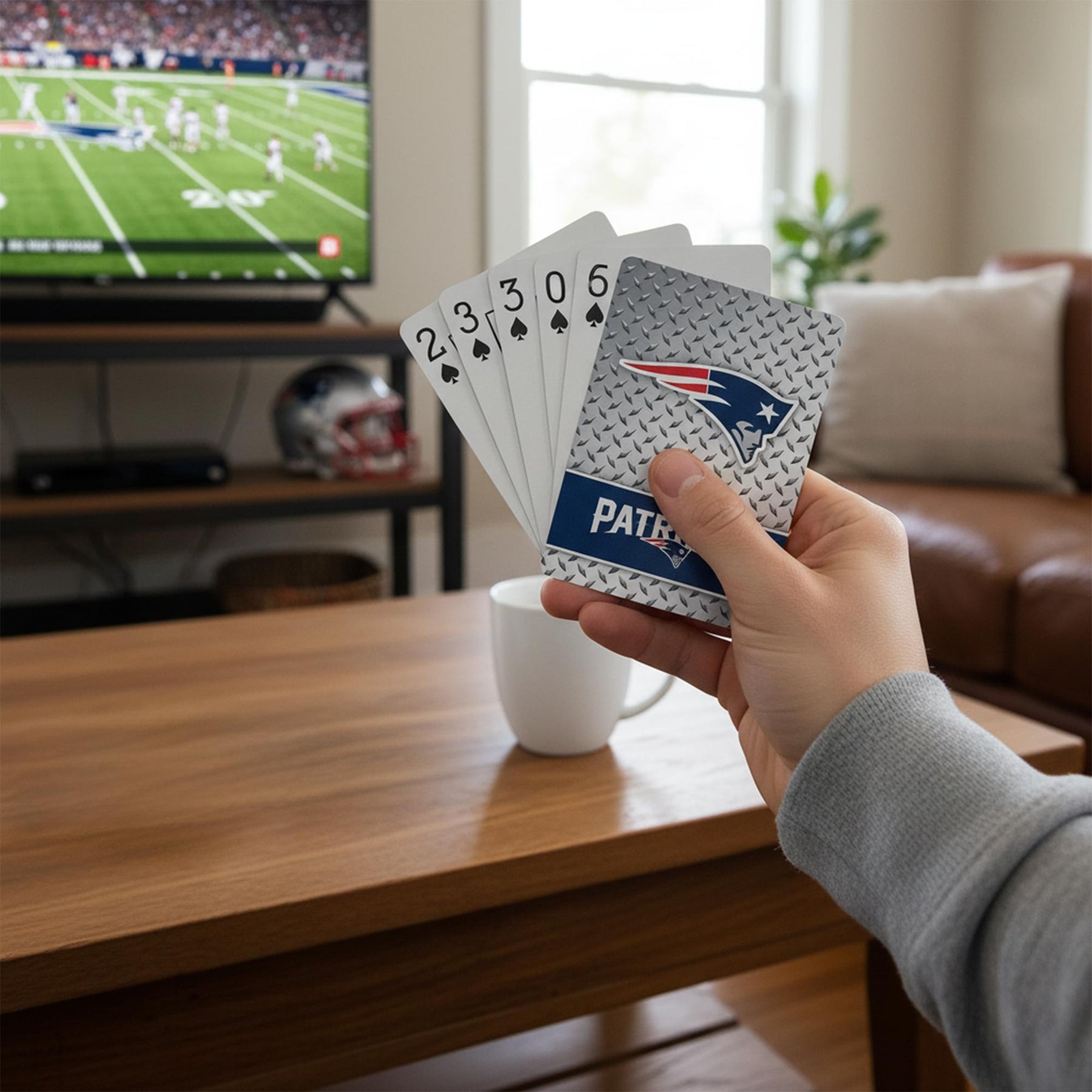 New England Patriots NFL Diamond Plate Playing Cards