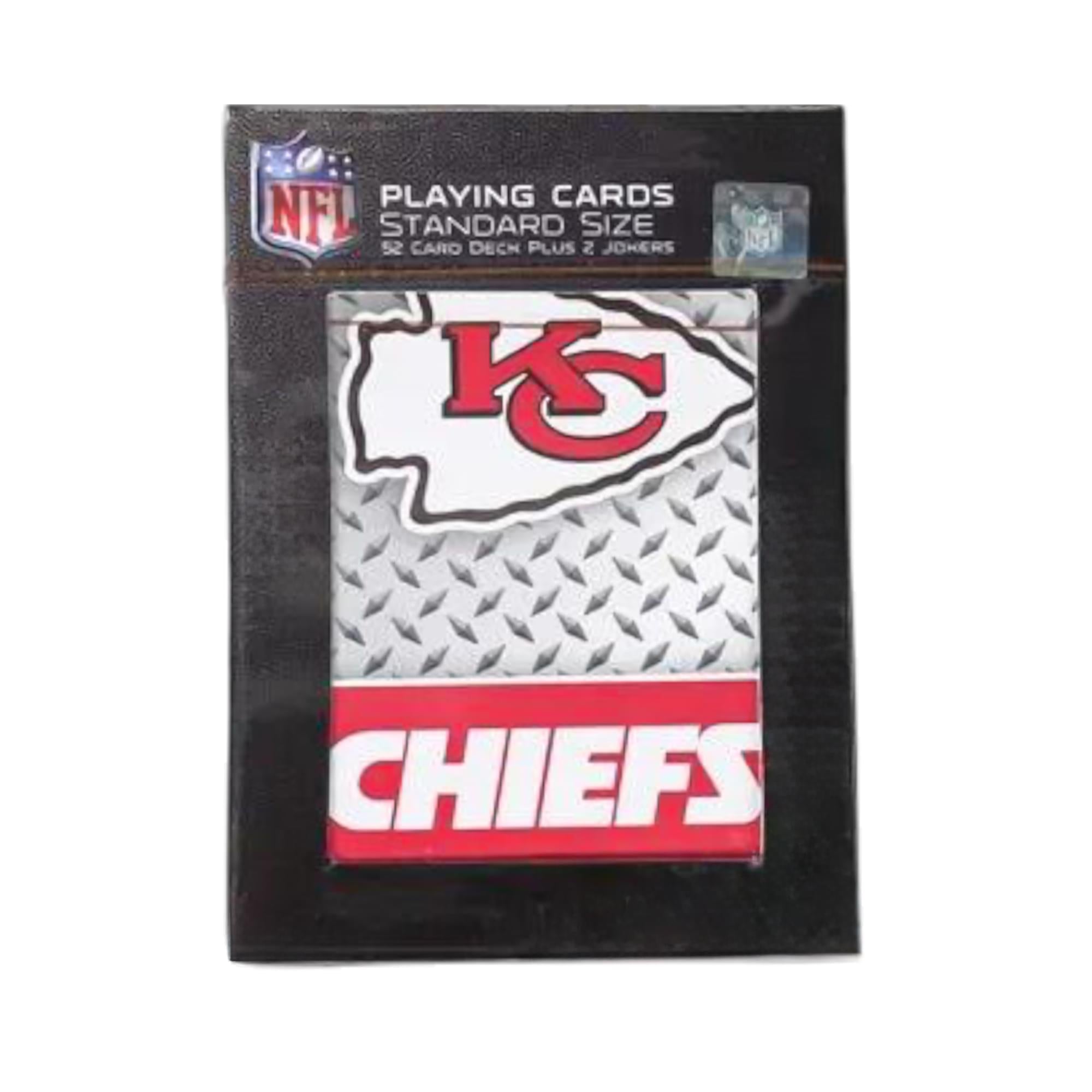Kansas City Chiefs NFL Diamond Plate Playing Cards