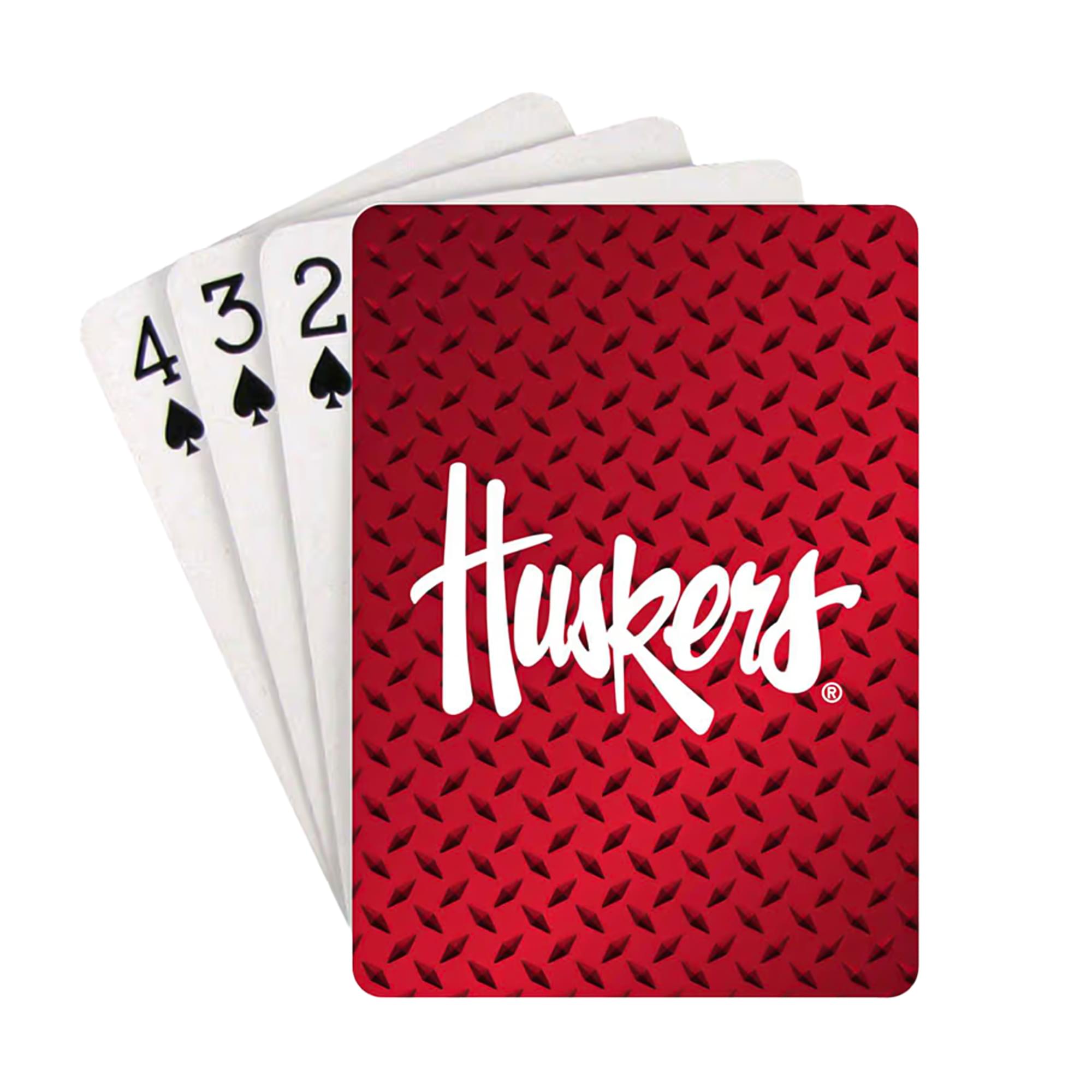 Nebraska Cornhuskers NCAA Diamond Plate Playing Cards