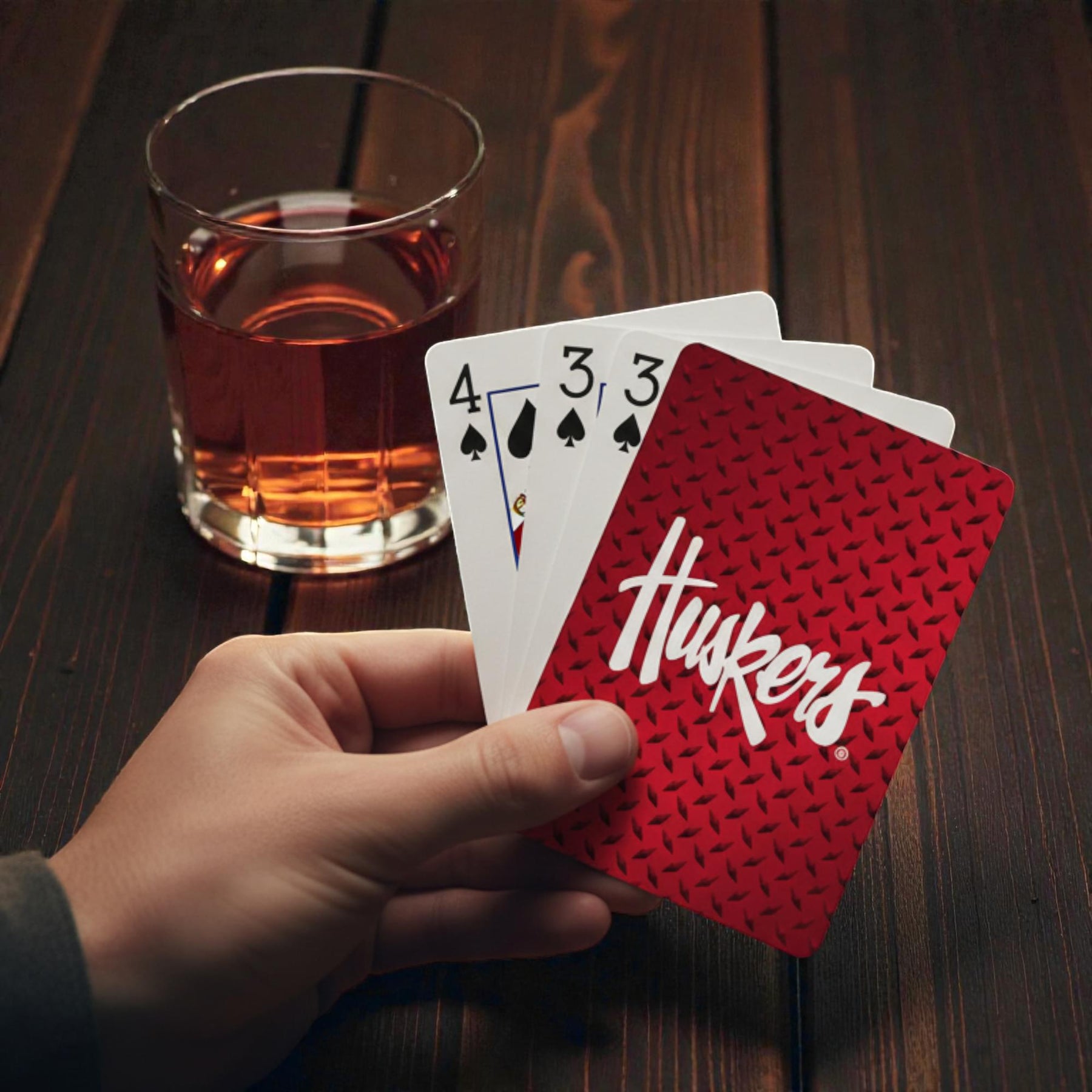 Nebraska Cornhuskers NCAA Diamond Plate Playing Cards