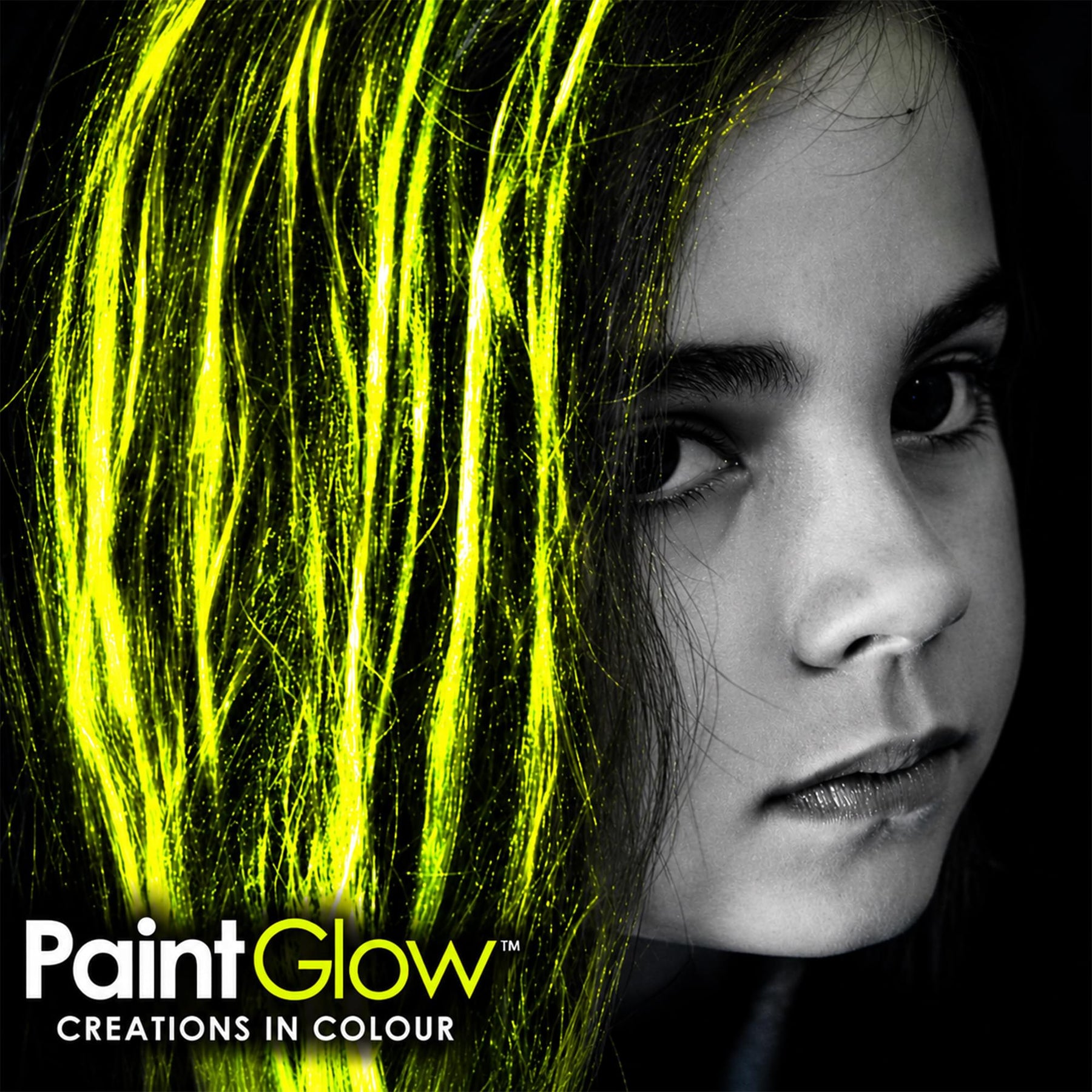 Neon Yellow UV Streak Hair Colour Neon Yellow