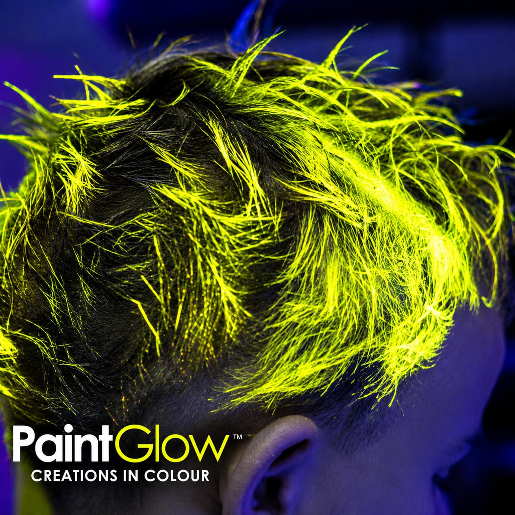 Neon Yellow UV Streak Hair Colour Neon Yellow