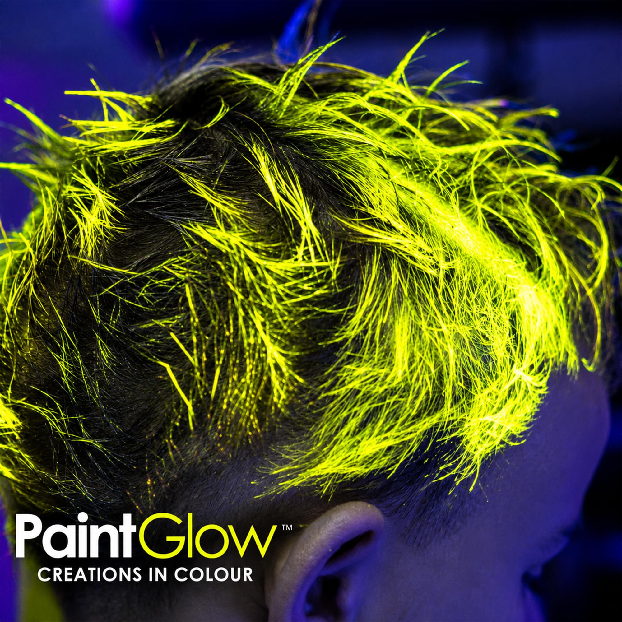 Neon Yellow UV Streak Hair Colour Neon Yellow