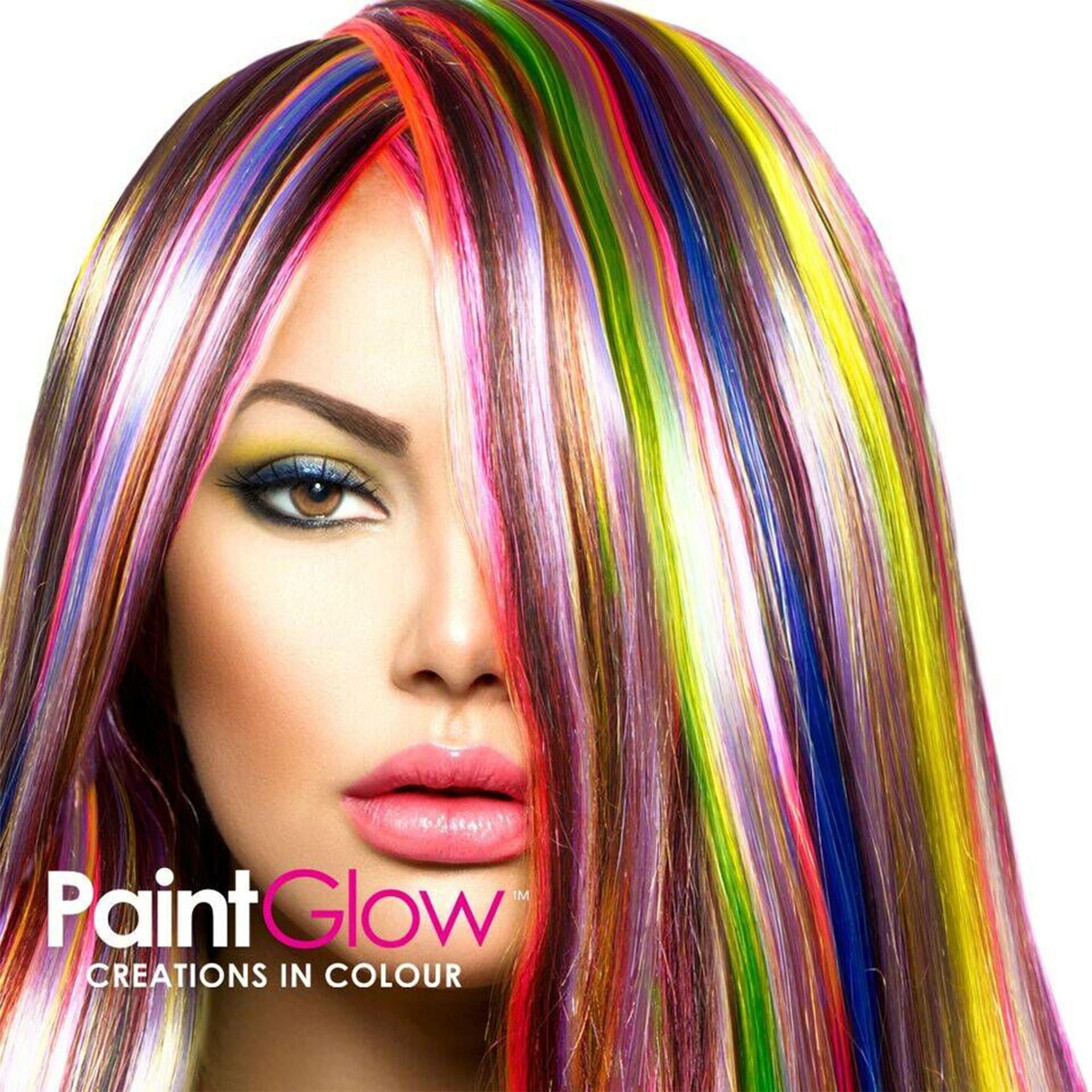 Neon Yellow UV Streak Hair Colour Neon Yellow