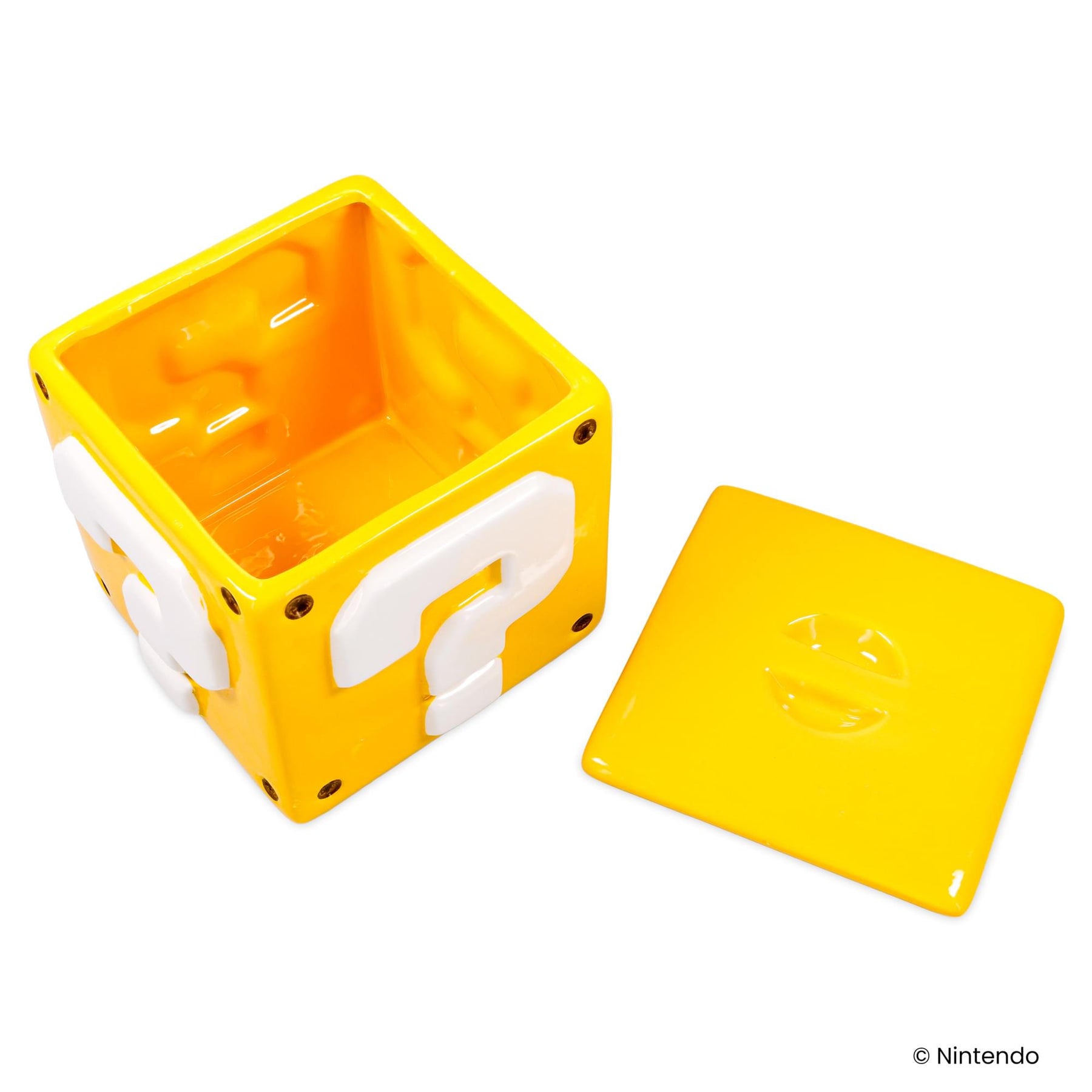Super Mario Bros. Question Mark Block Ceramic Storage Jar