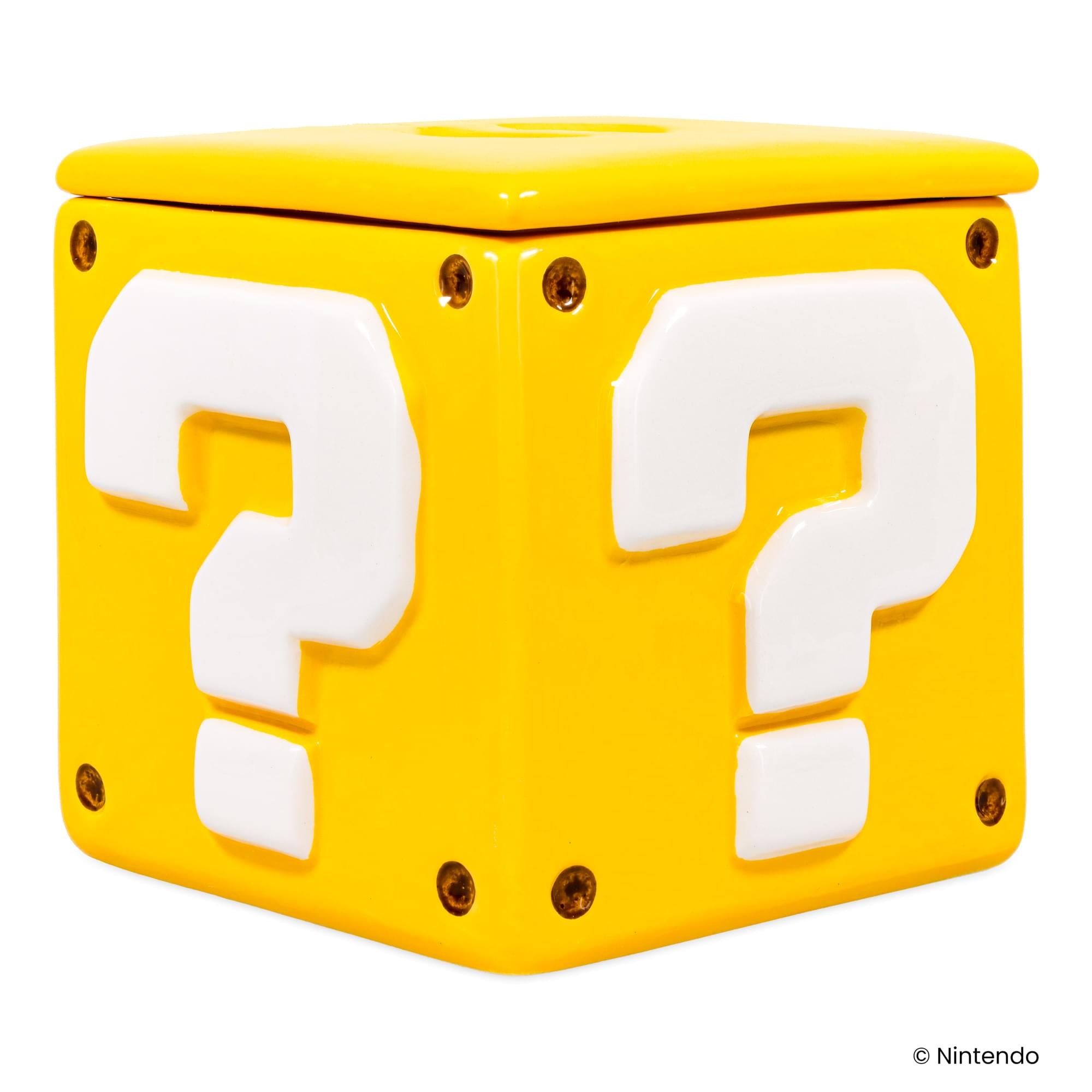 Super Mario Bros. Question Mark Block Ceramic Storage Jar