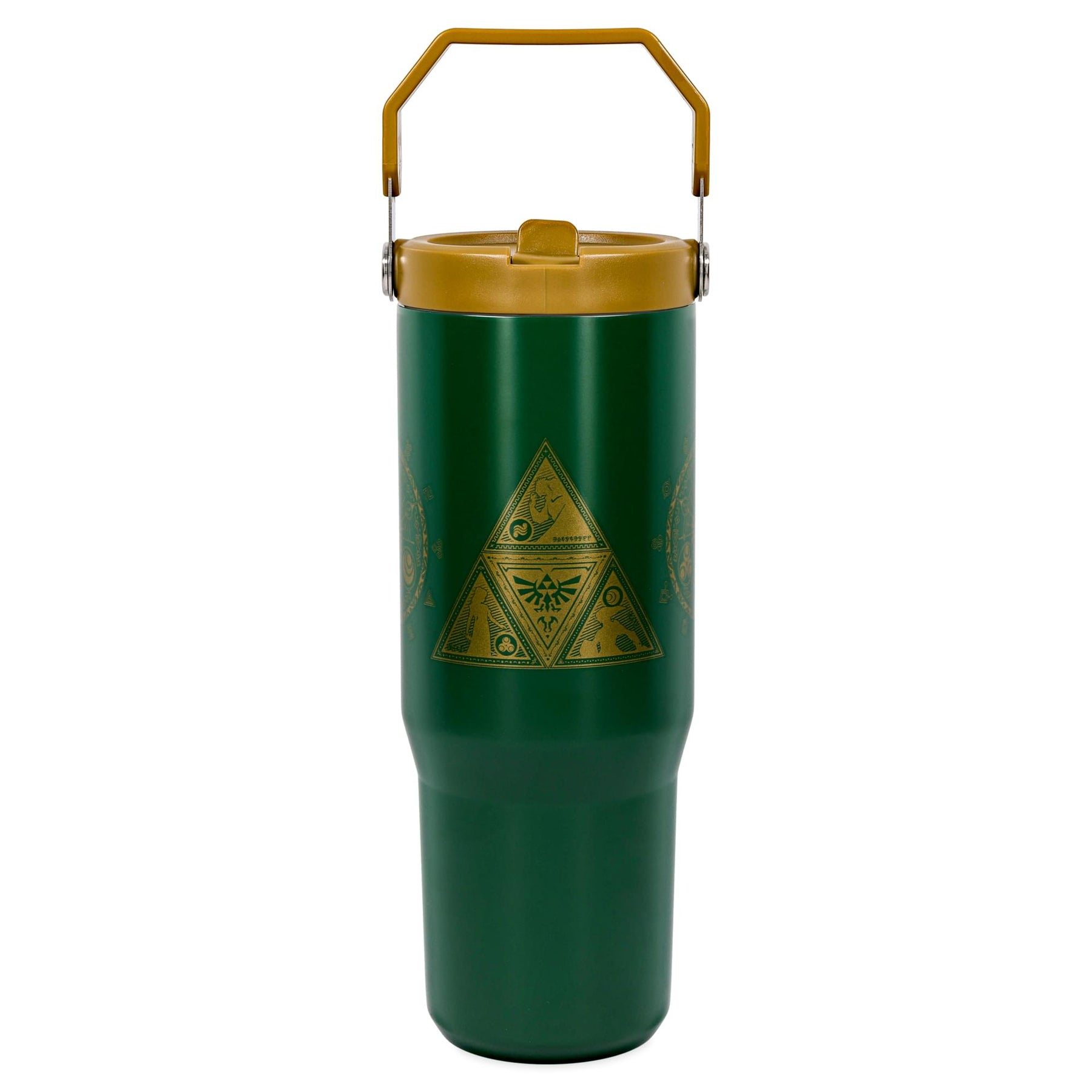 The Legend Of Zelda Icons 30-Ounce Flip Straw Stainless Steel Tumbler
