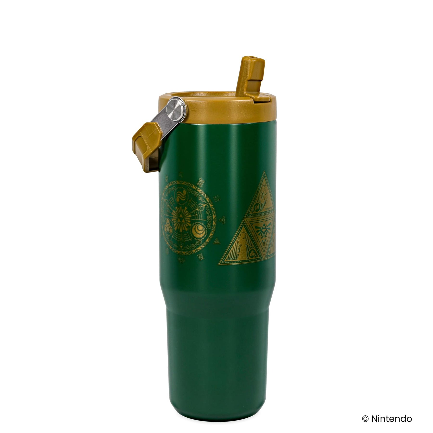 The Legend Of Zelda Icons 30-Ounce Flip Straw Stainless Steel Tumbler